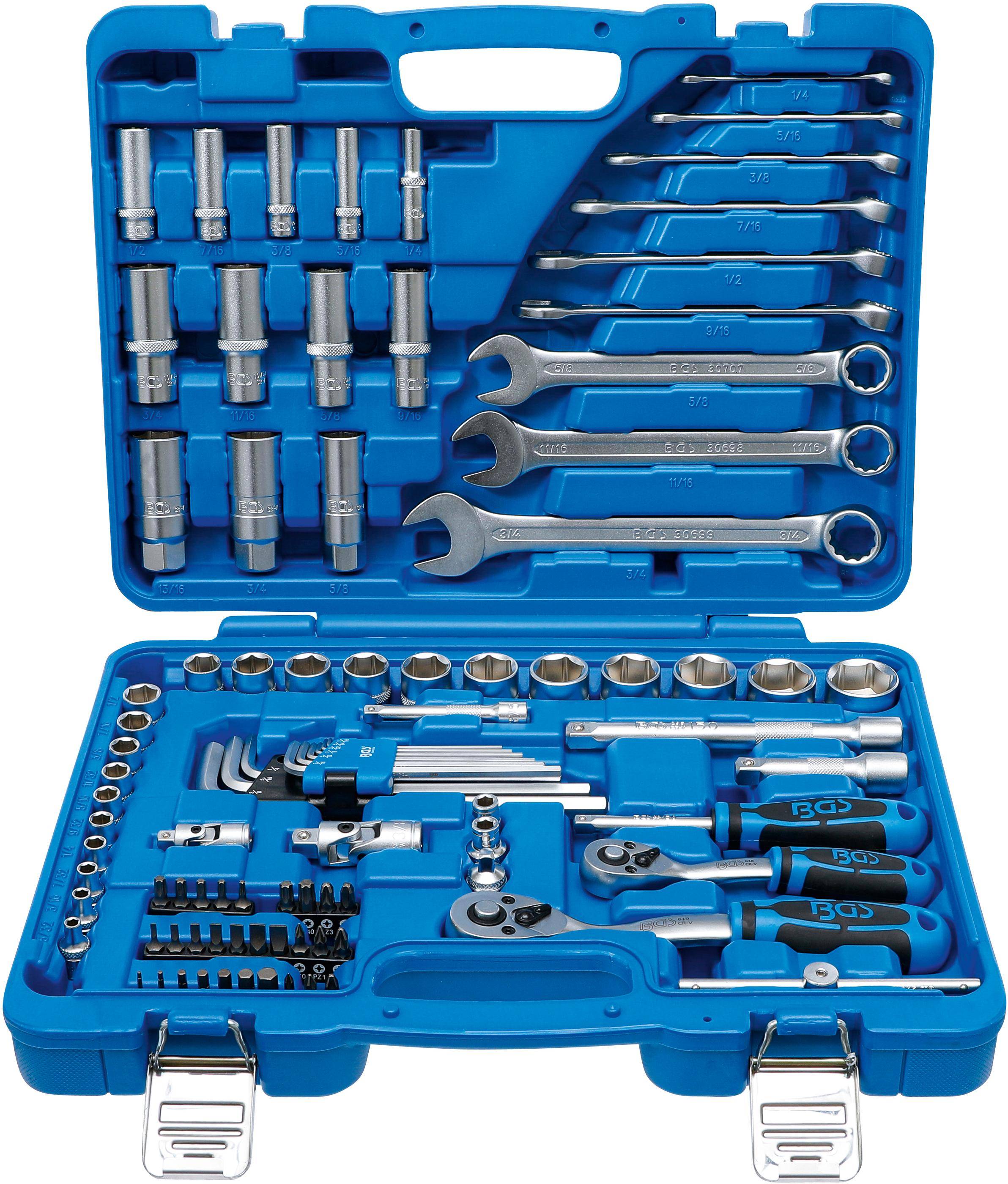 BGS Steckschlssel-Satz Sechskant | Antrieb 6,3 mm (1/4") / 10 mm