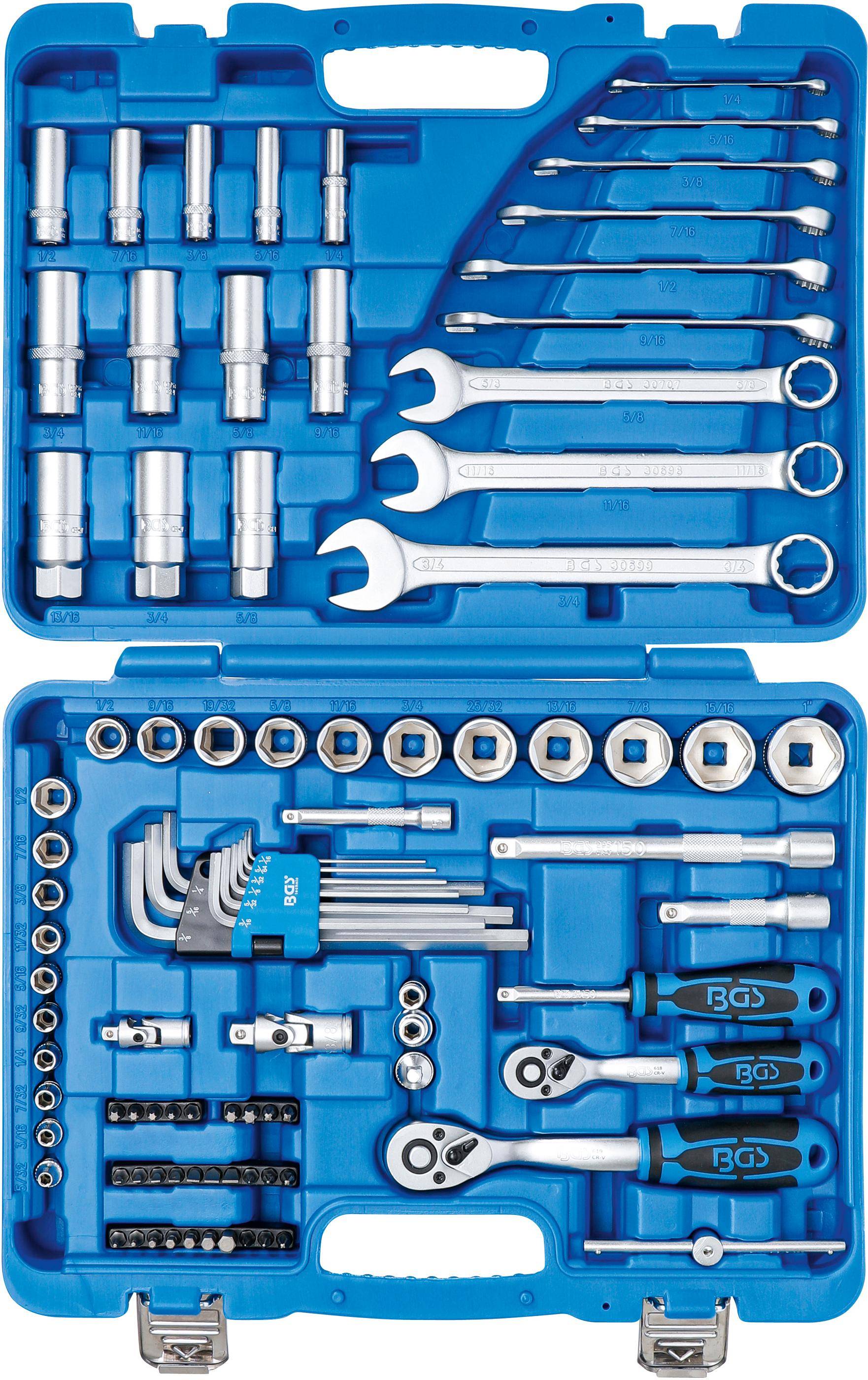 BGS Steckschlssel-Satz Sechskant | Antrieb 6,3 mm (1/4") / 10 mm