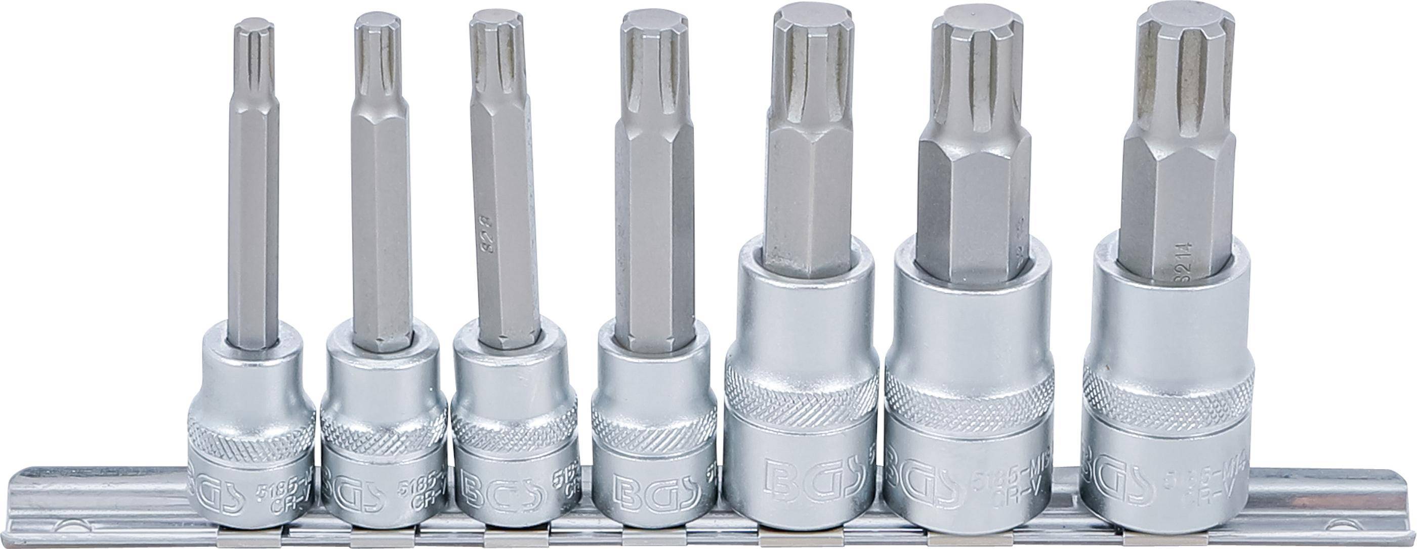 BGS technic Bit-Einsatz-Satz | Antrieb Innenvierkant 10 mm (3/8") /