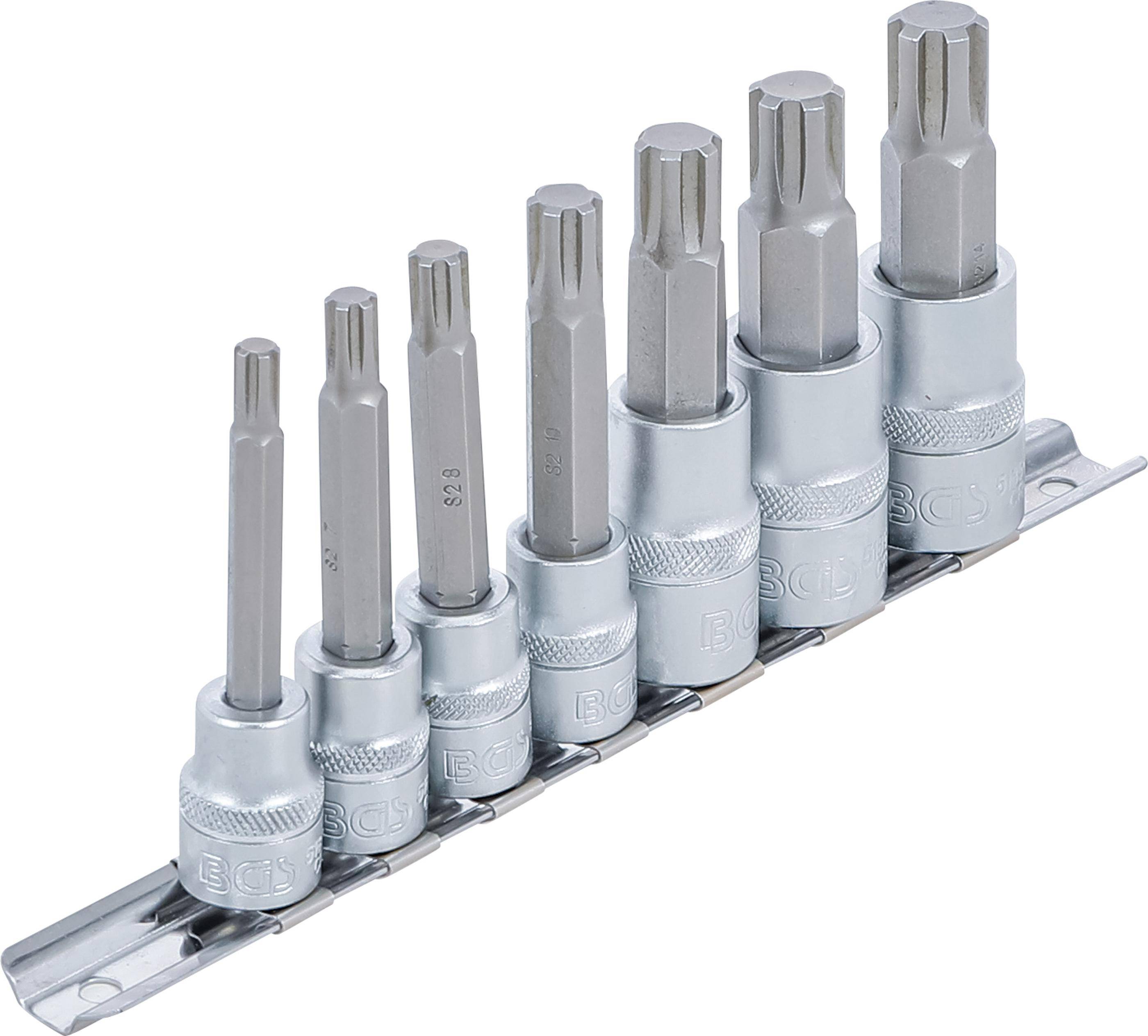 BGS technic Bit-Einsatz-Satz | Antrieb Innenvierkant 10 mm (3/8") /