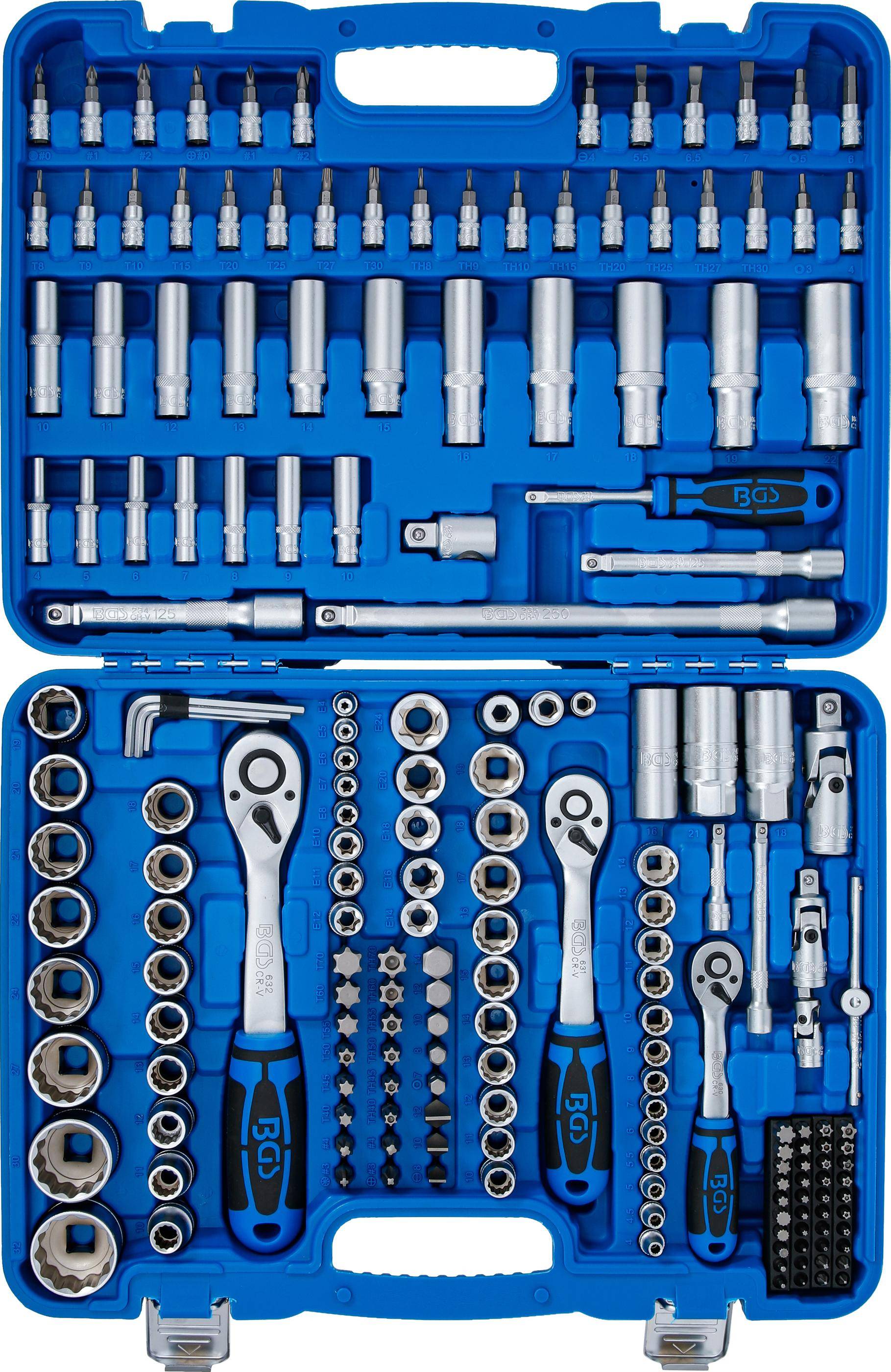 BGS technic Steckschlssel-Satz Zwlfkant | Antrieb 6,3 mm (1/4") / 10