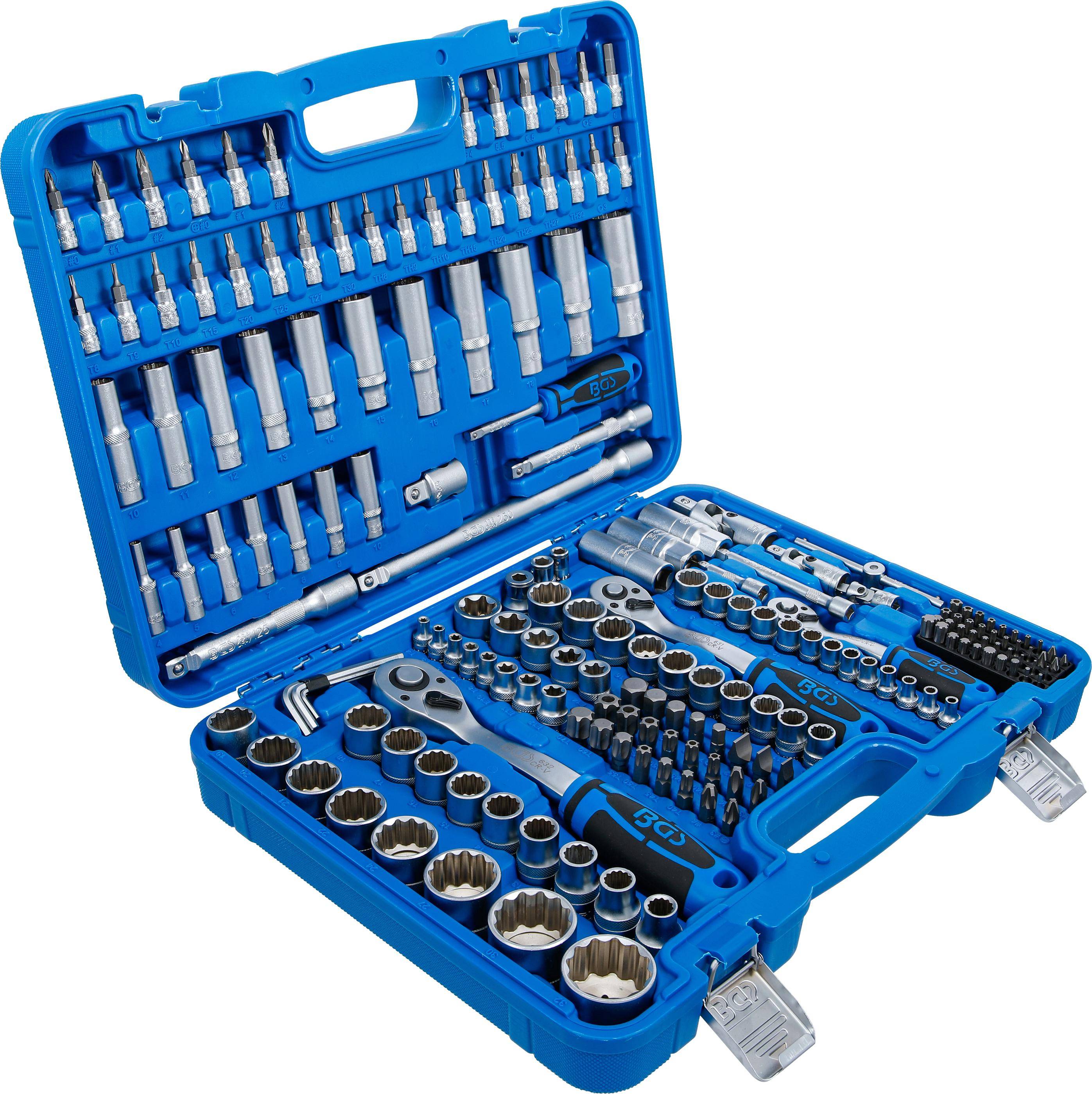 BGS technic Steckschlssel-Satz Zwlfkant | Antrieb 6,3 mm (1/4") / 10