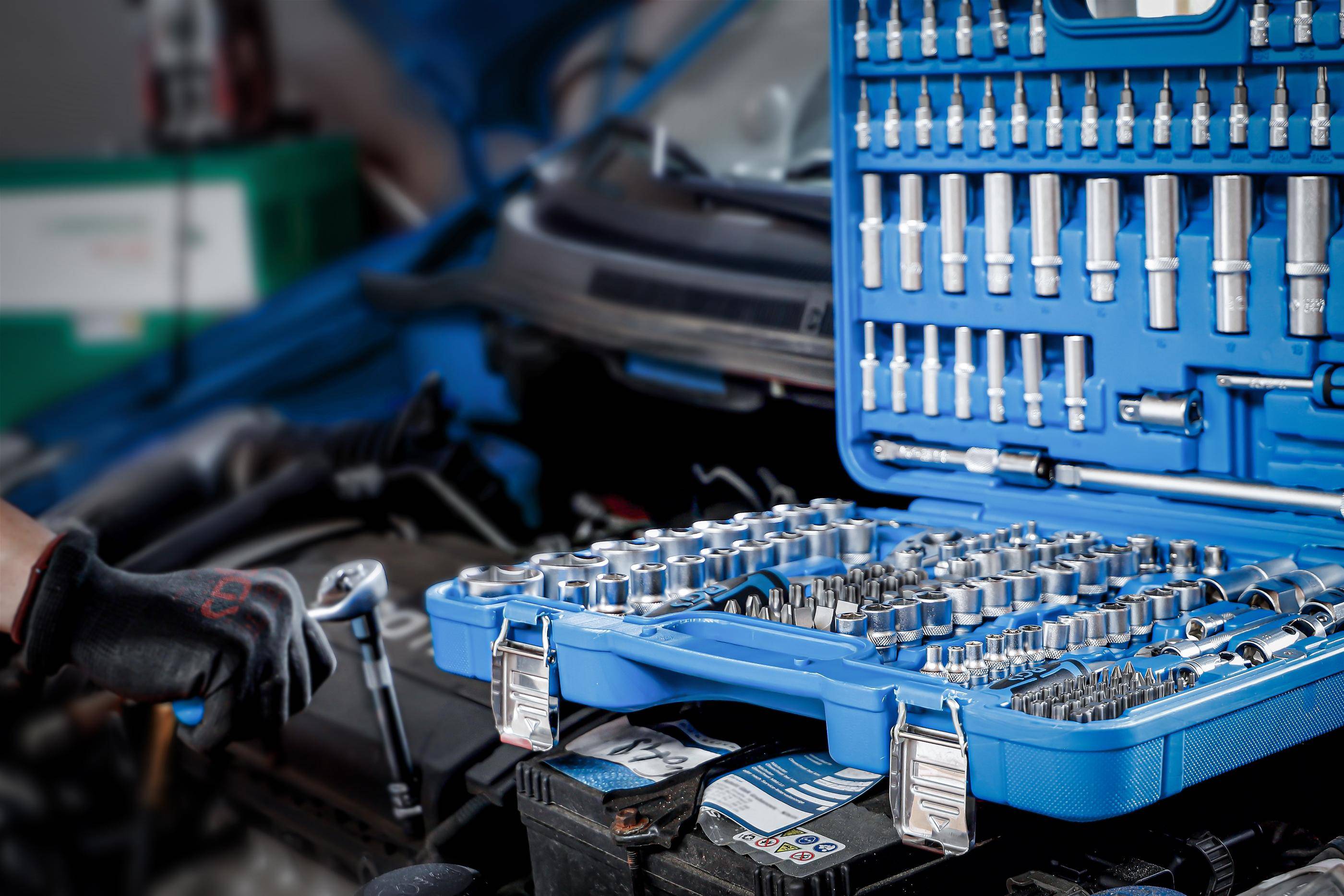 BGS Steckschlüssel-Satz Sechskant | Antrieb 6,3 mm (1/4") / 10 mm