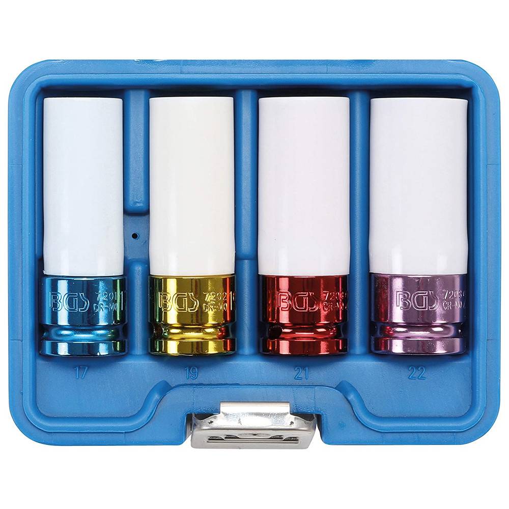 BGS Kraft-Schoneinsatz-Satz, 1/2", 17-22 mm, 4-teilig