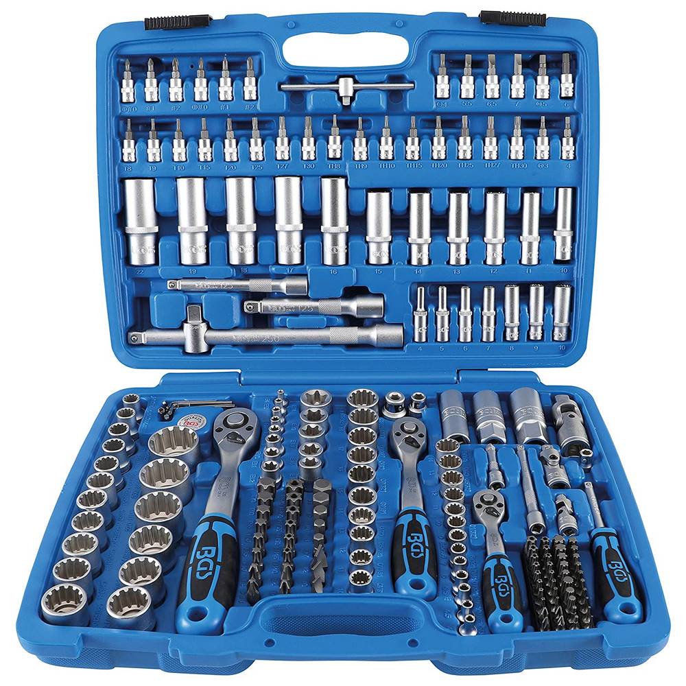 BGS Steckschlüssel-Satz Gear Lock, 1/4", 3/8", 1/2", 192-teilig