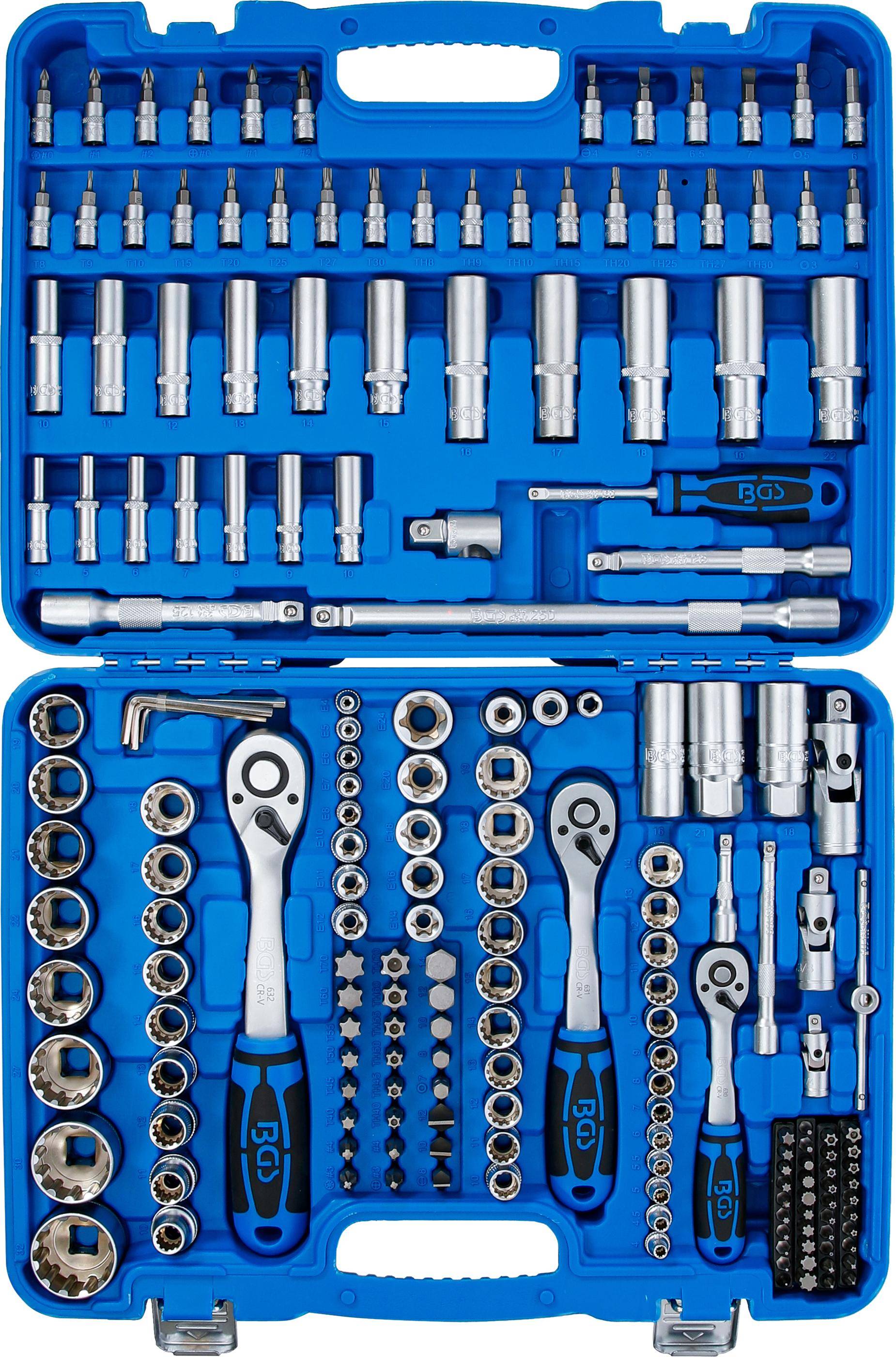 BGS Steckschlssel-Satz Gear Lock | Antrieb 6,3 mm (1/4") / 10 mm