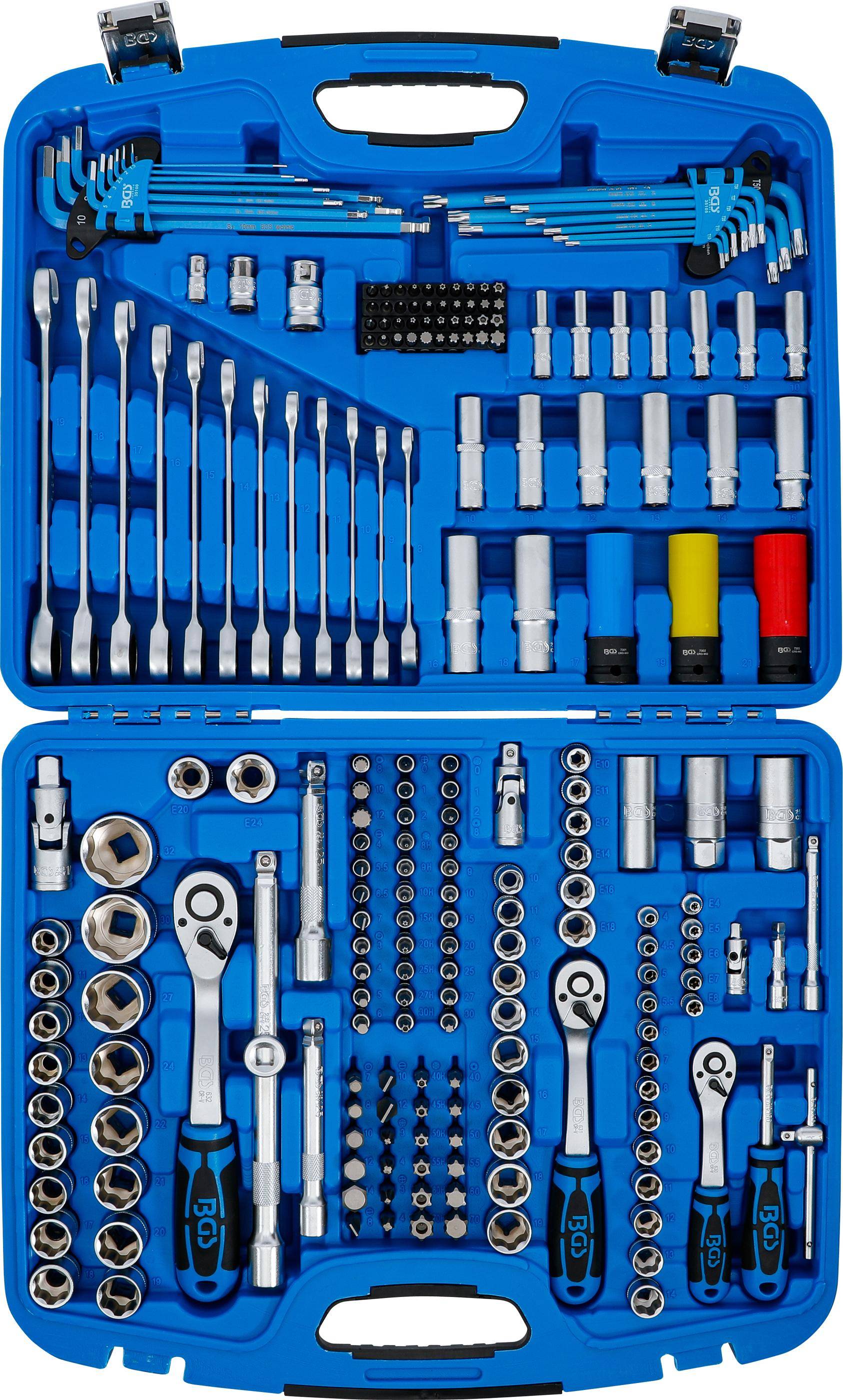 BGS Steckschlssel-Satz Wellenprofil | Antrieb 6,3 mm (1/4") / 10 mm