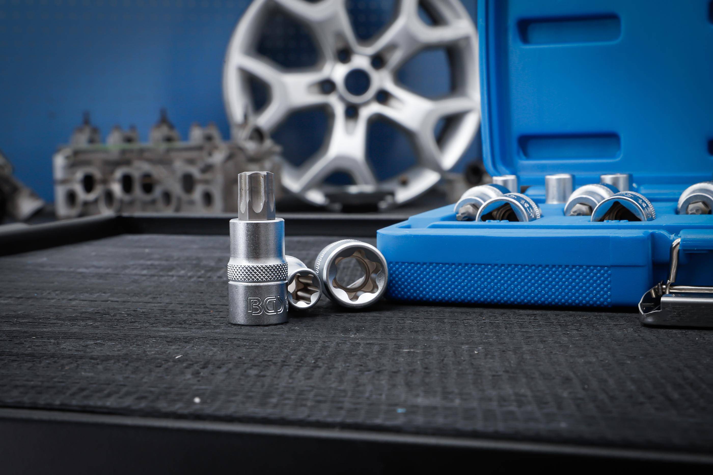 BGS Bit-Einsatz-/Steckschlssel-Einsatz-Satz | Antrieb Innenvierkant