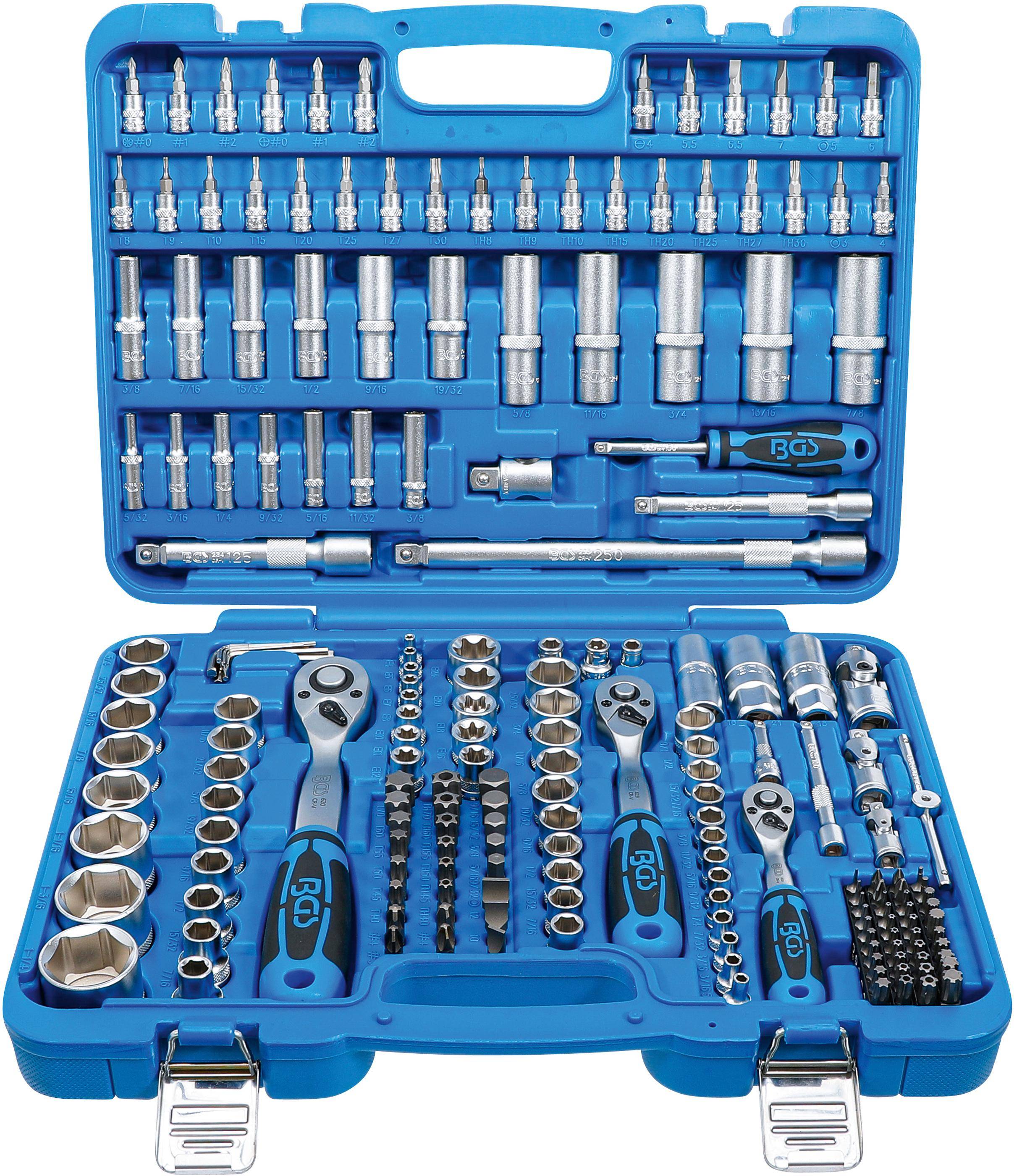 BGS Steckschlüssel-Satz Sechskant | Antrieb 6,3 mm (1/4") / 10 mm