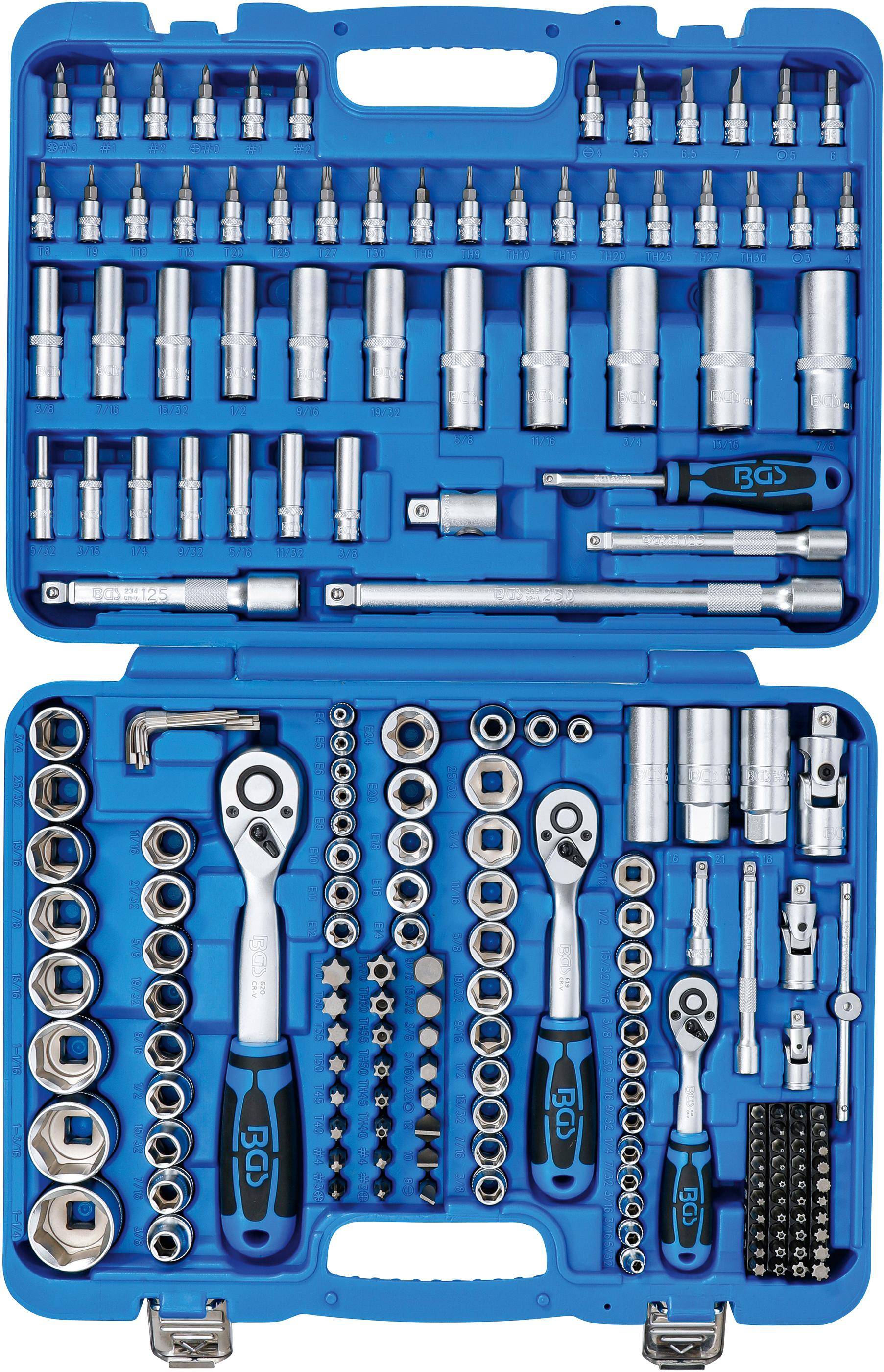 BGS Steckschlüssel-Satz Sechskant | Antrieb 6,3 mm (1/4") / 10 mm