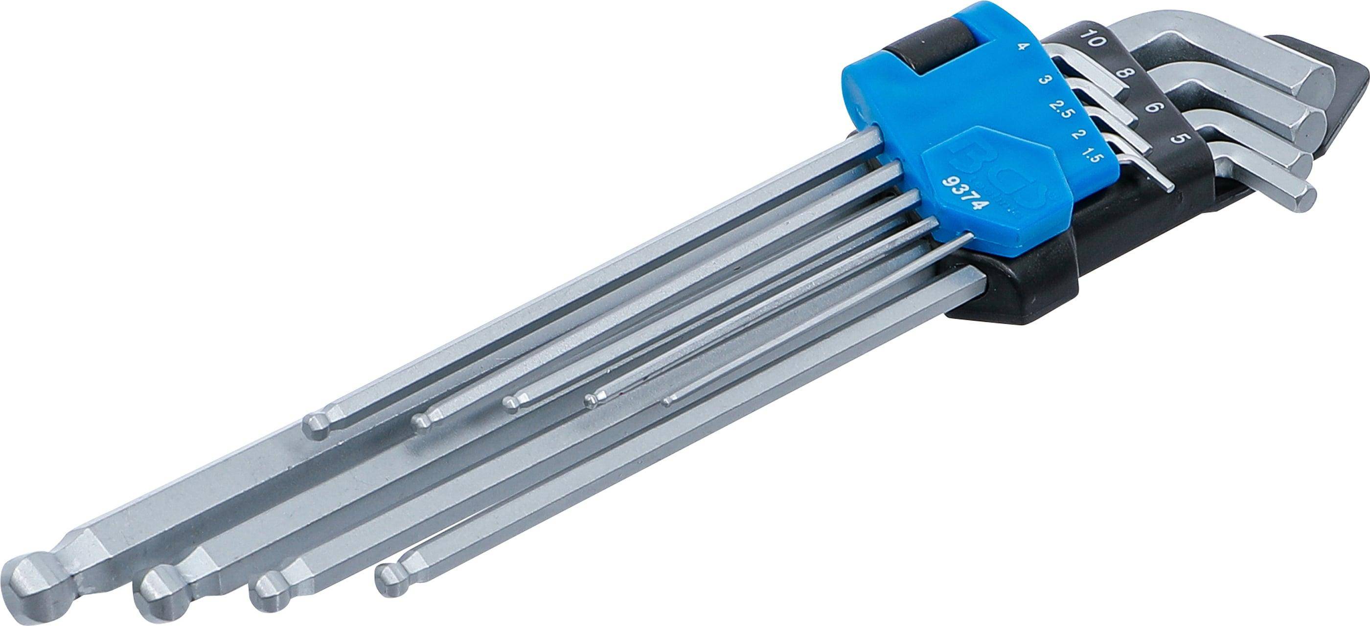 BGS Winkelschlüssel-Satz | extra lang + extra kurz | Innensechskant /