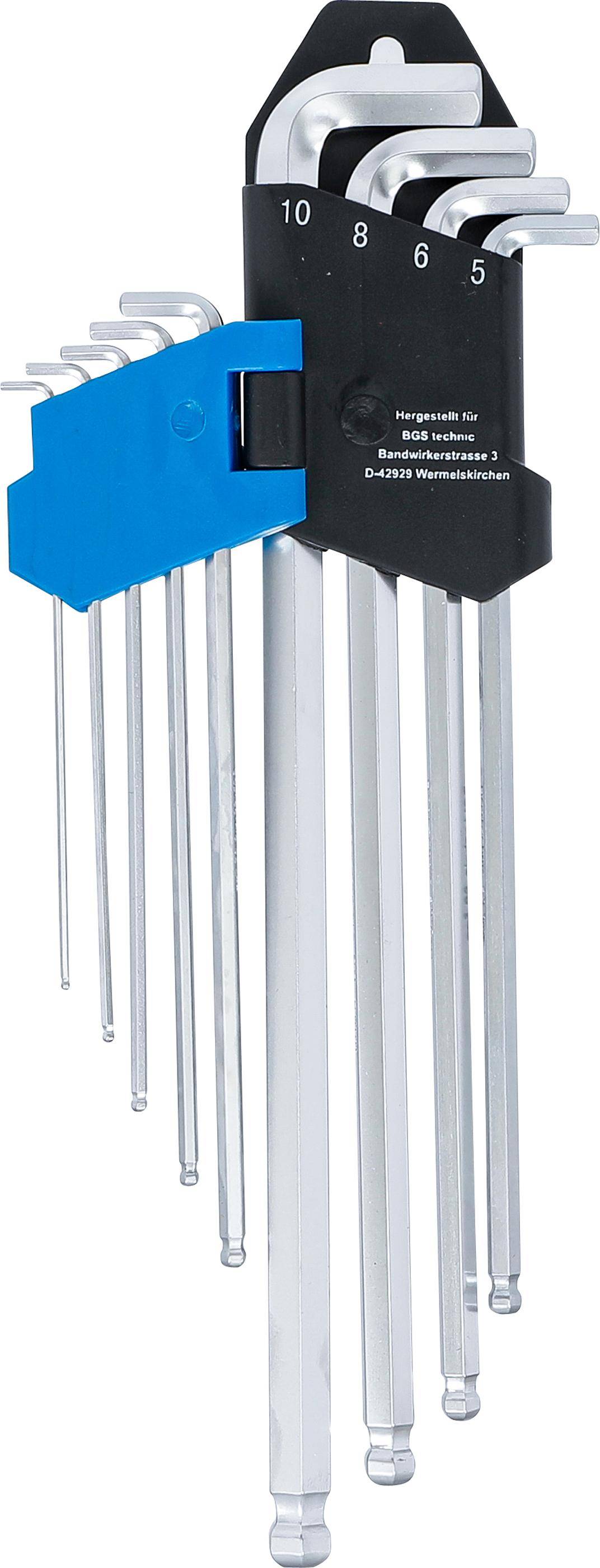 BGS Winkelschlssel-Satz | extra lang + extra kurz | Innensechskant /