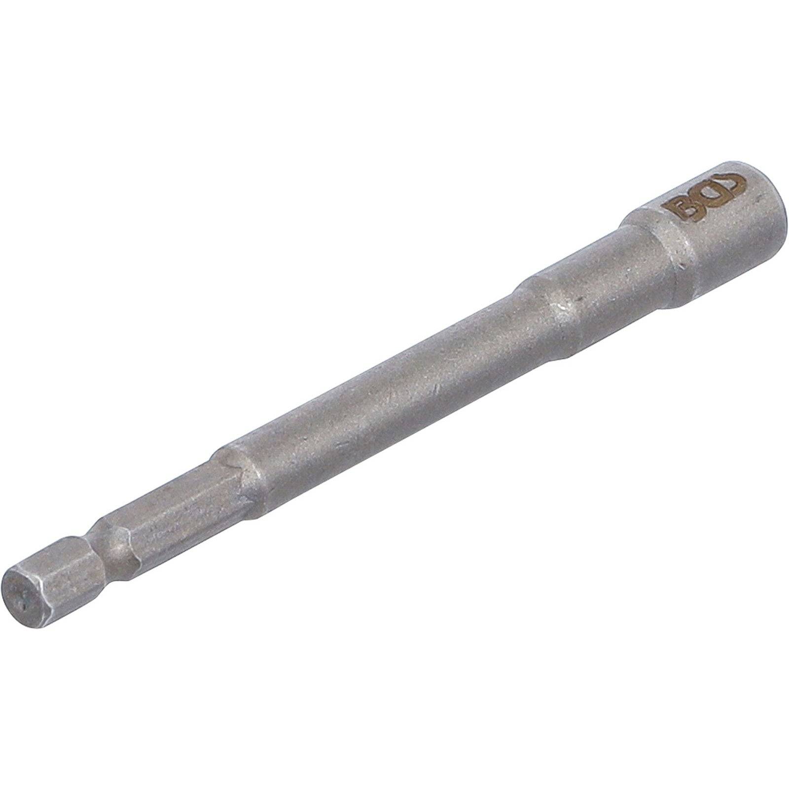 Ein Nahaufnahmebild eines Sechskant-Schraubenziehereinsatzes.