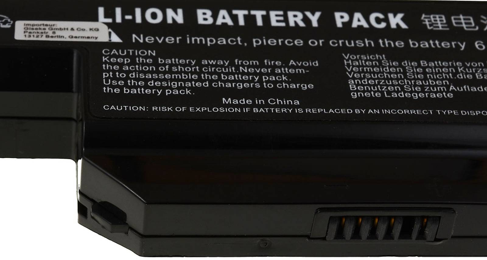 Powery Akku für Laptop Clevo Typ W540BAT-6, 11,1V, Li-Ion