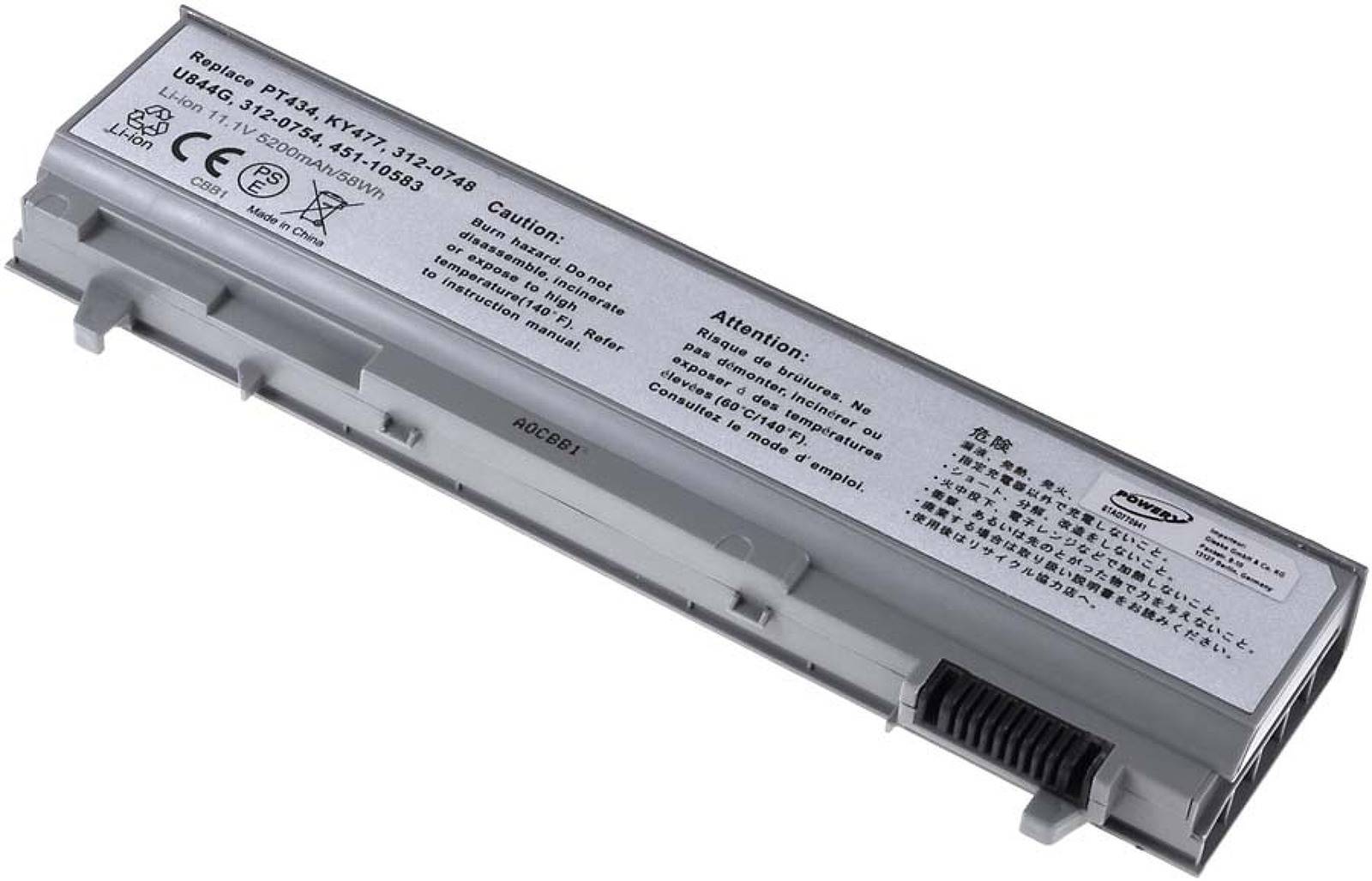 Powery Akku für Dell Latitude E6410, 11,1V, Li-Ion