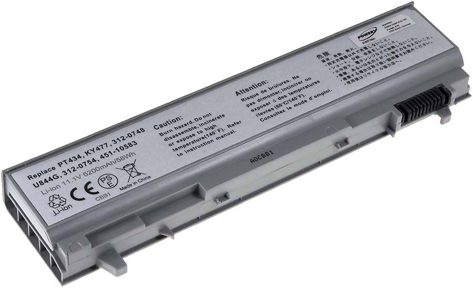 Powery Akku für Dell Latitude E6410, 11,1V, Li-Ion