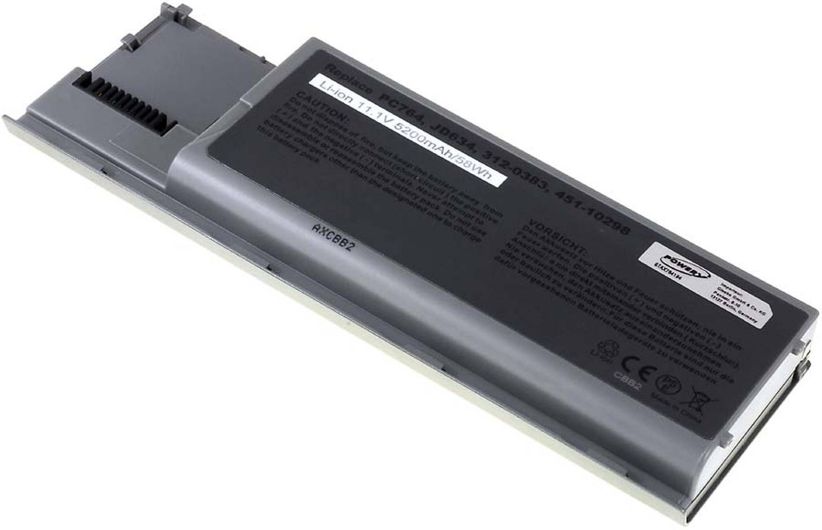 Powery Akku für Dell Latitude D620/ Latitude D630, 11,1V, Li-Ion