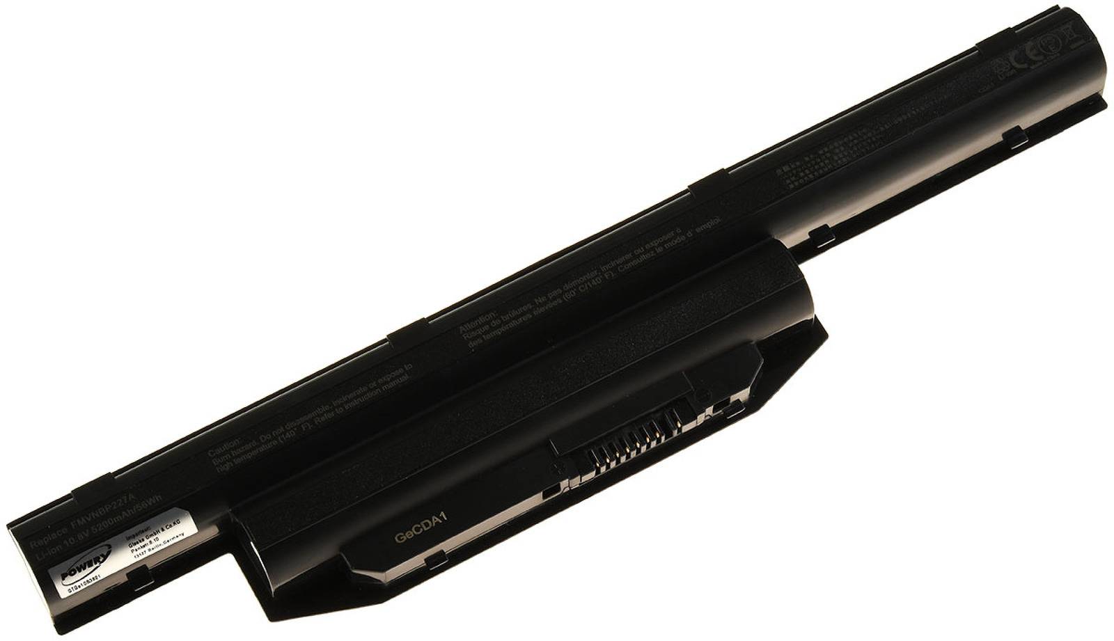 Powery Akku für Laptop Fujitsu Lifebook E544 / Typ FMVNBP227A, 10,8V, Li-Ion