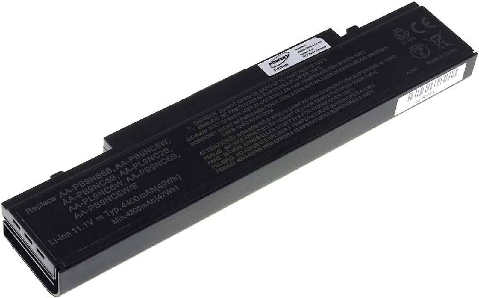 Powery Akku für Samsung Q318 Serie / R580 Serie / R780 Serie / Typ AA-PB9NC6B Standardakku, 11,1V, Li-Ion