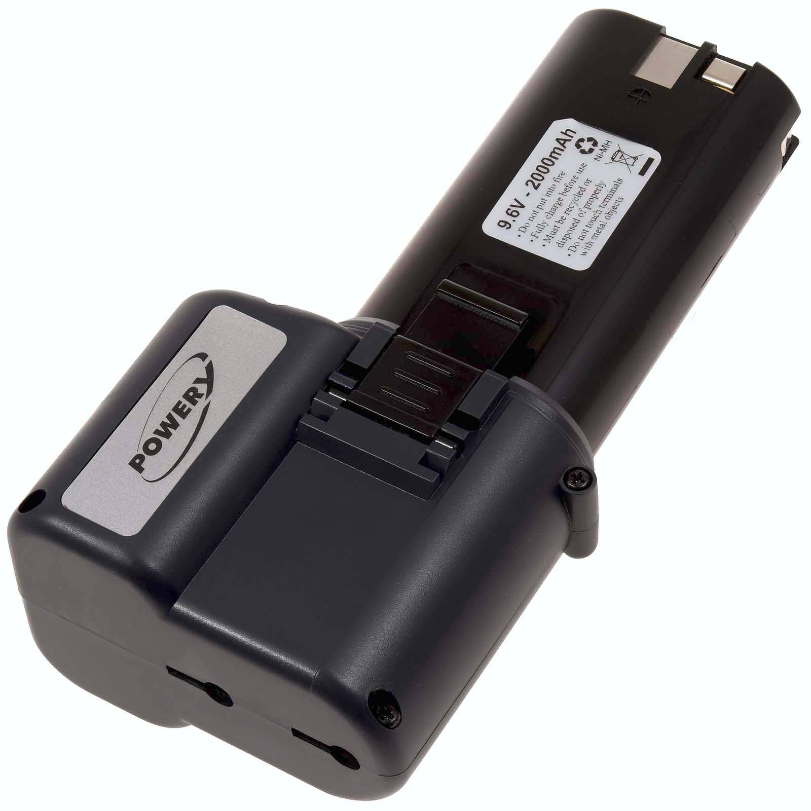 Powery Akku für AEG Typ P9.6 (zweite Generation), 9,6V, NiMH