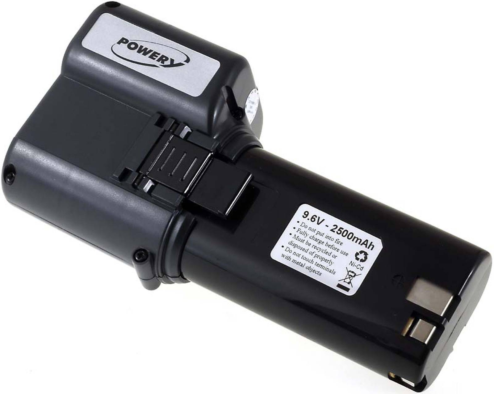 Powery Akku für AEG Typ P9.6 (zweite Generation), 9,6V, NiMH