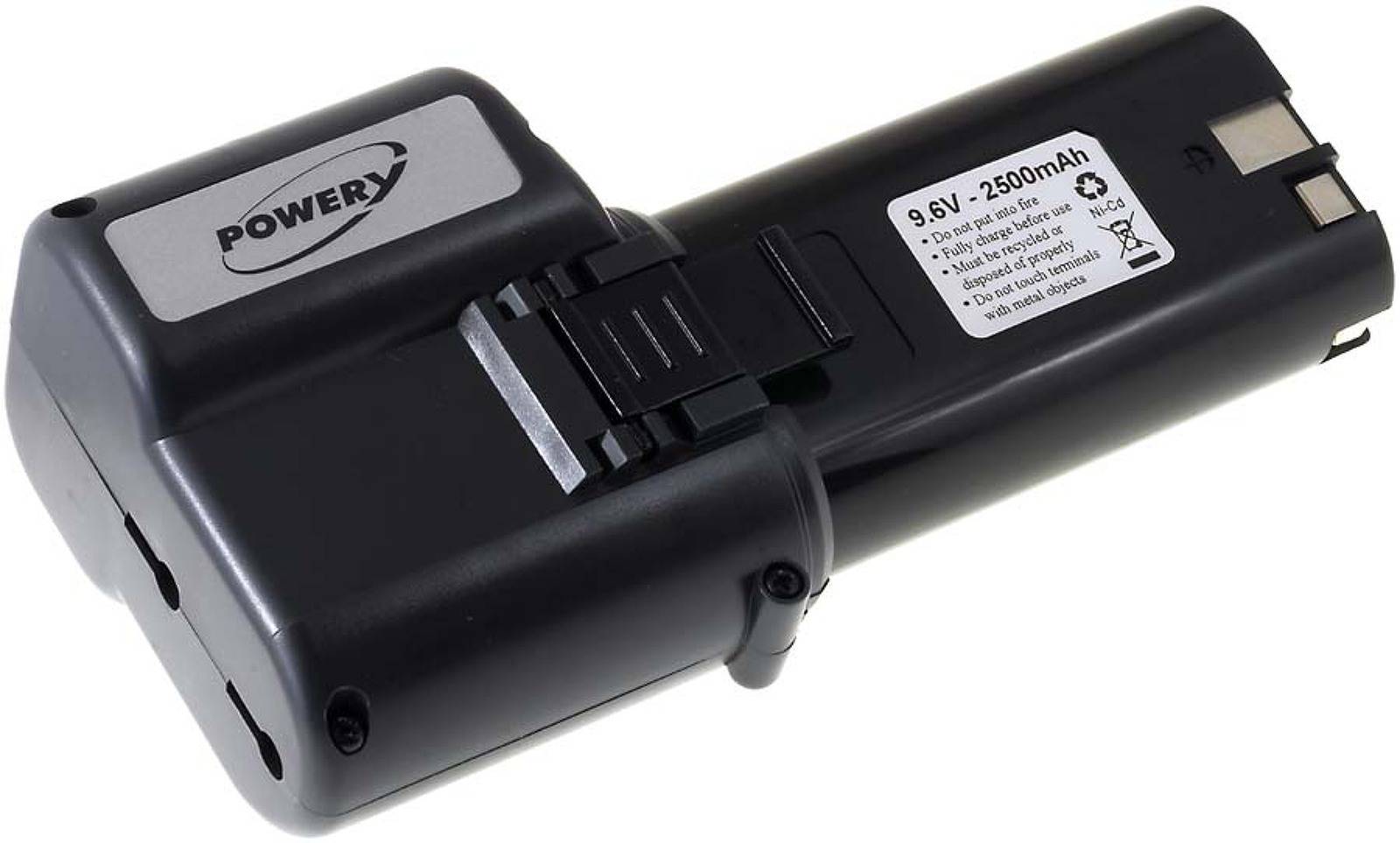 Powery Akku für AEG Typ P9.6 (zweite Generation), 9,6V, NiMH