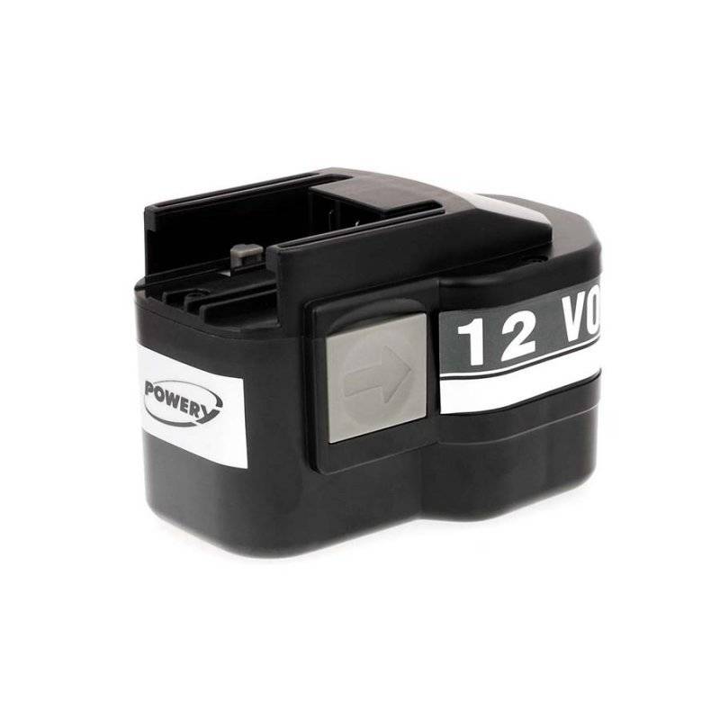 Powery Akku für AEG Bohrschrauber BDSE 12 SuperTorque 3000mAh NiMH, 12V, NiMH