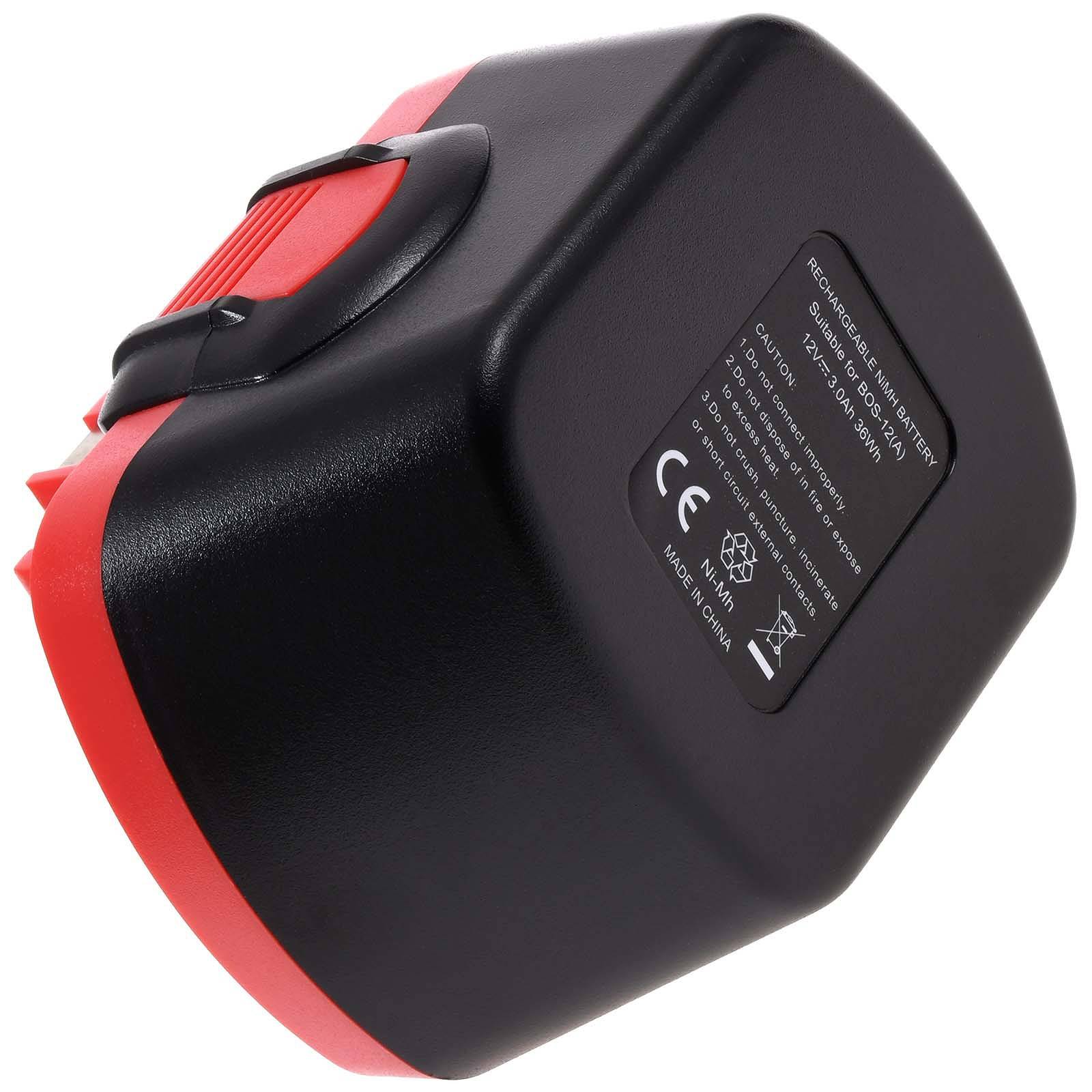 Powery Akku für Bosch Typ 2607335683 NiMH 3000mAh O-Pack, 12V, NiMH