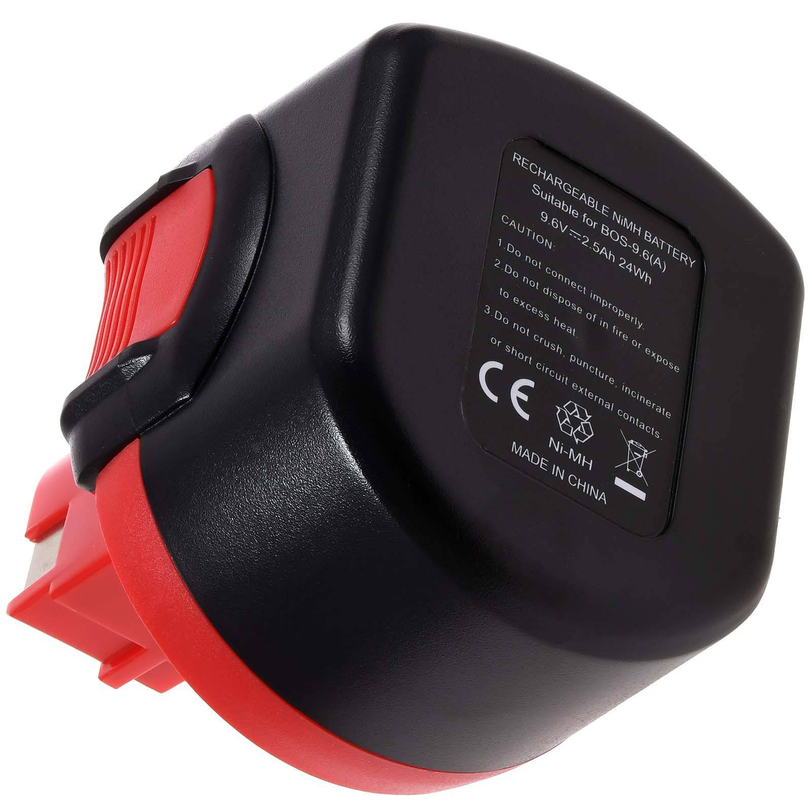 Powery Akku für Bosch Typ 2607335682 NiMH O-Pack, 9,6V, NiMH