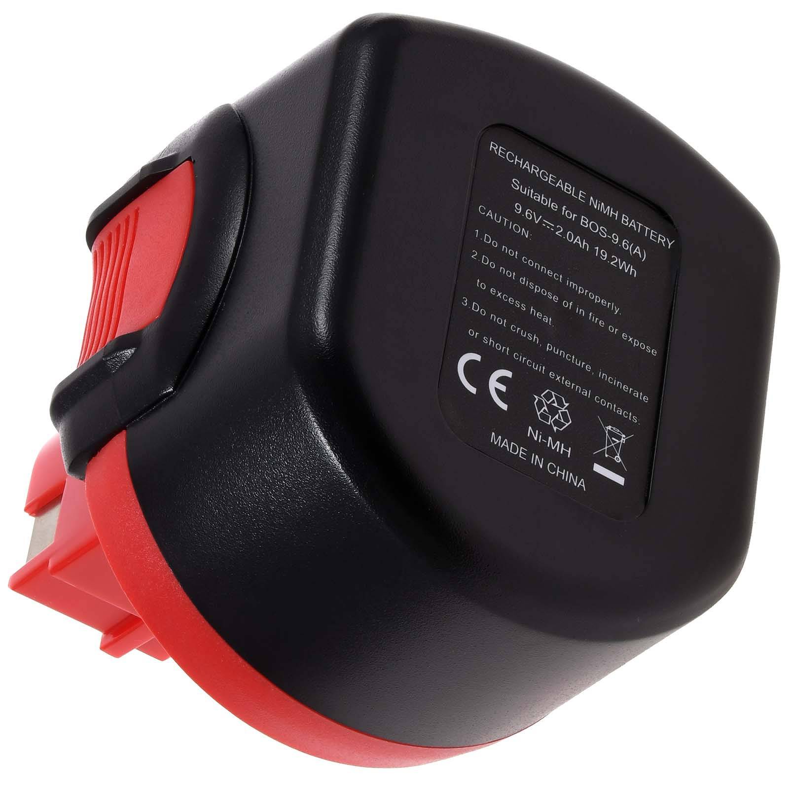 Powery Akku für Bosch Typ BAT048 NiMH O-Pack, 9,6V, NiMH