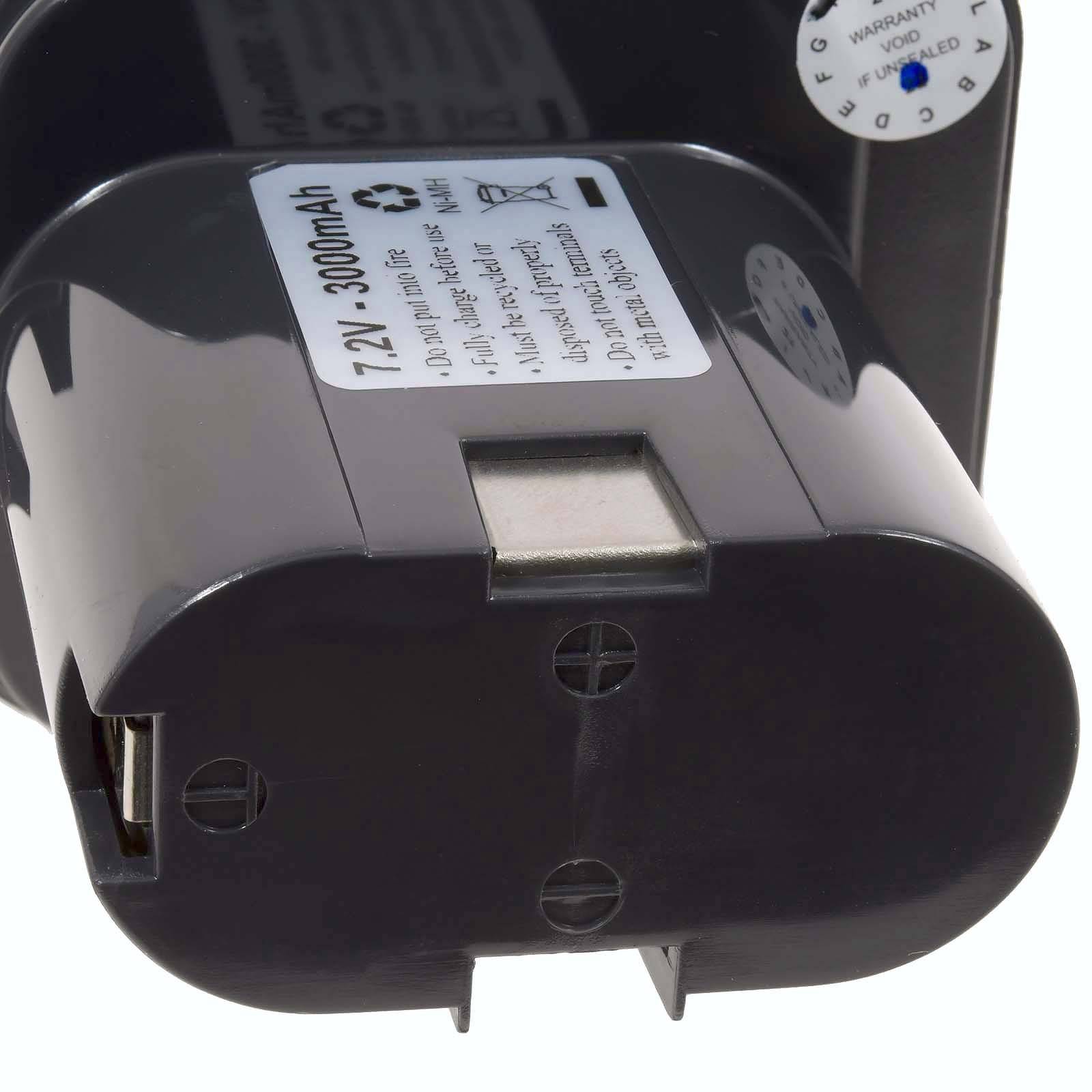 Powery Akku für Bosch Bohrschrauber GSR 7,2VE NiMH Knolle, 7,2V, NiMH