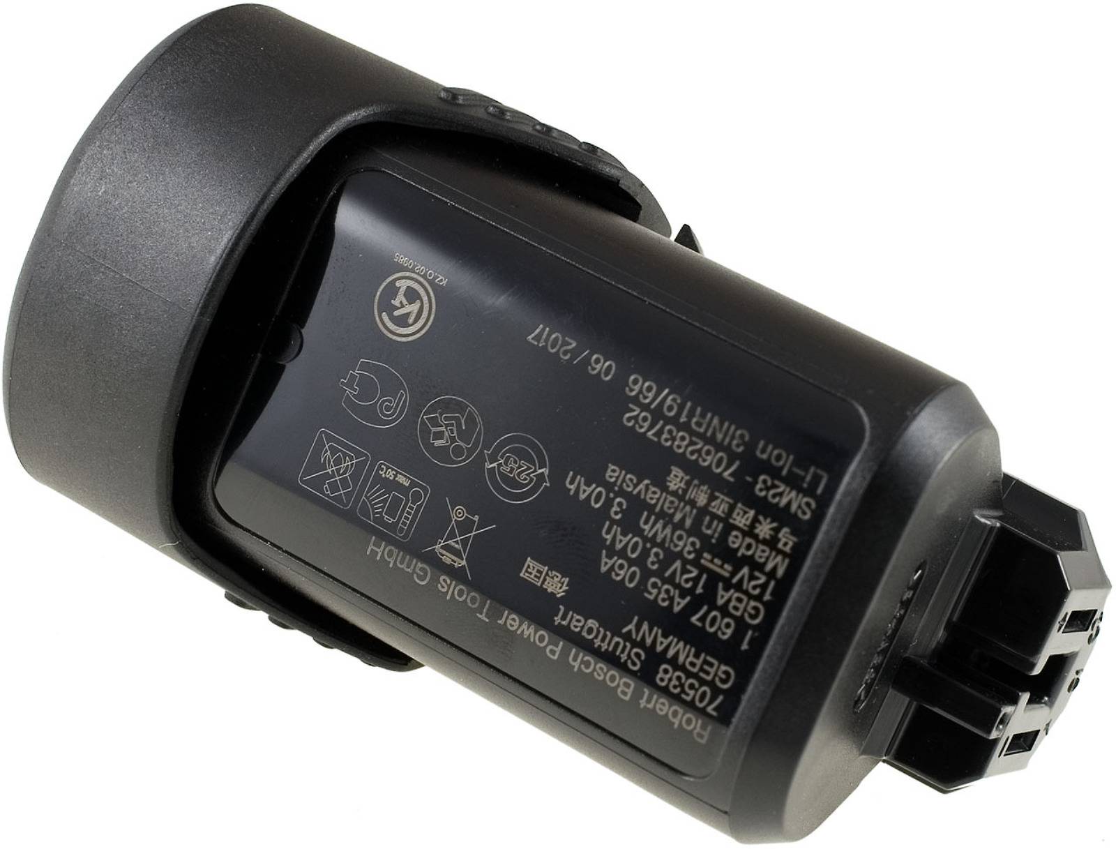 Powerakku für Bosch Werkzeug Typ 1600A00X79 Original (10,8V und 12V kompatibel), 12V, Li-Ion