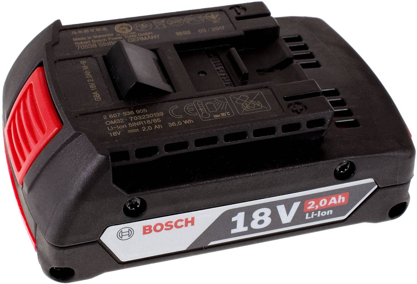 Bosch 18V Einschubakku Typ GBA 18V / 2 607 336 906 Original, 18V, Li-Ion