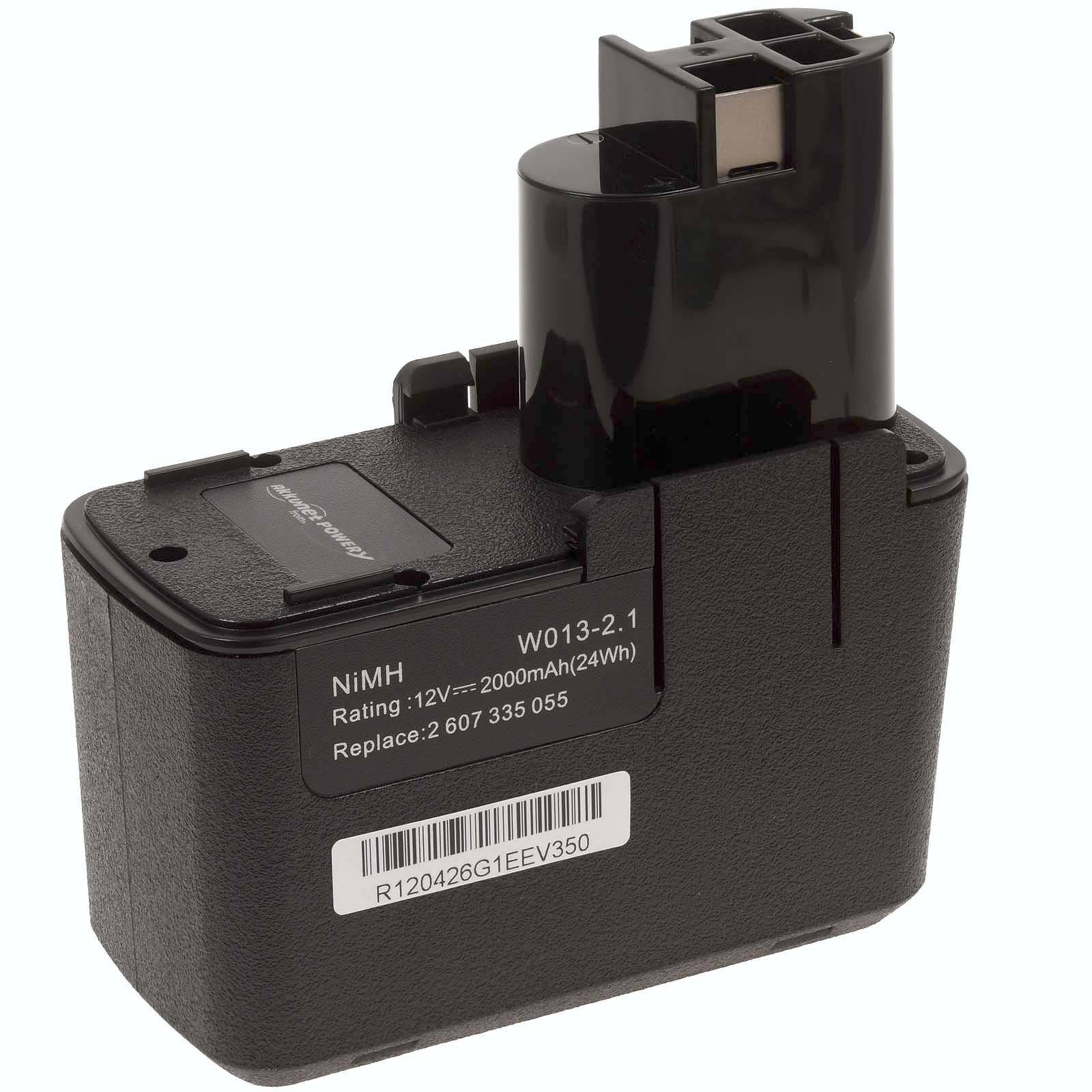 Powery Akku für Bosch Bohrschrauber PSR 12VES-2 NiMH, 12V, NiMH