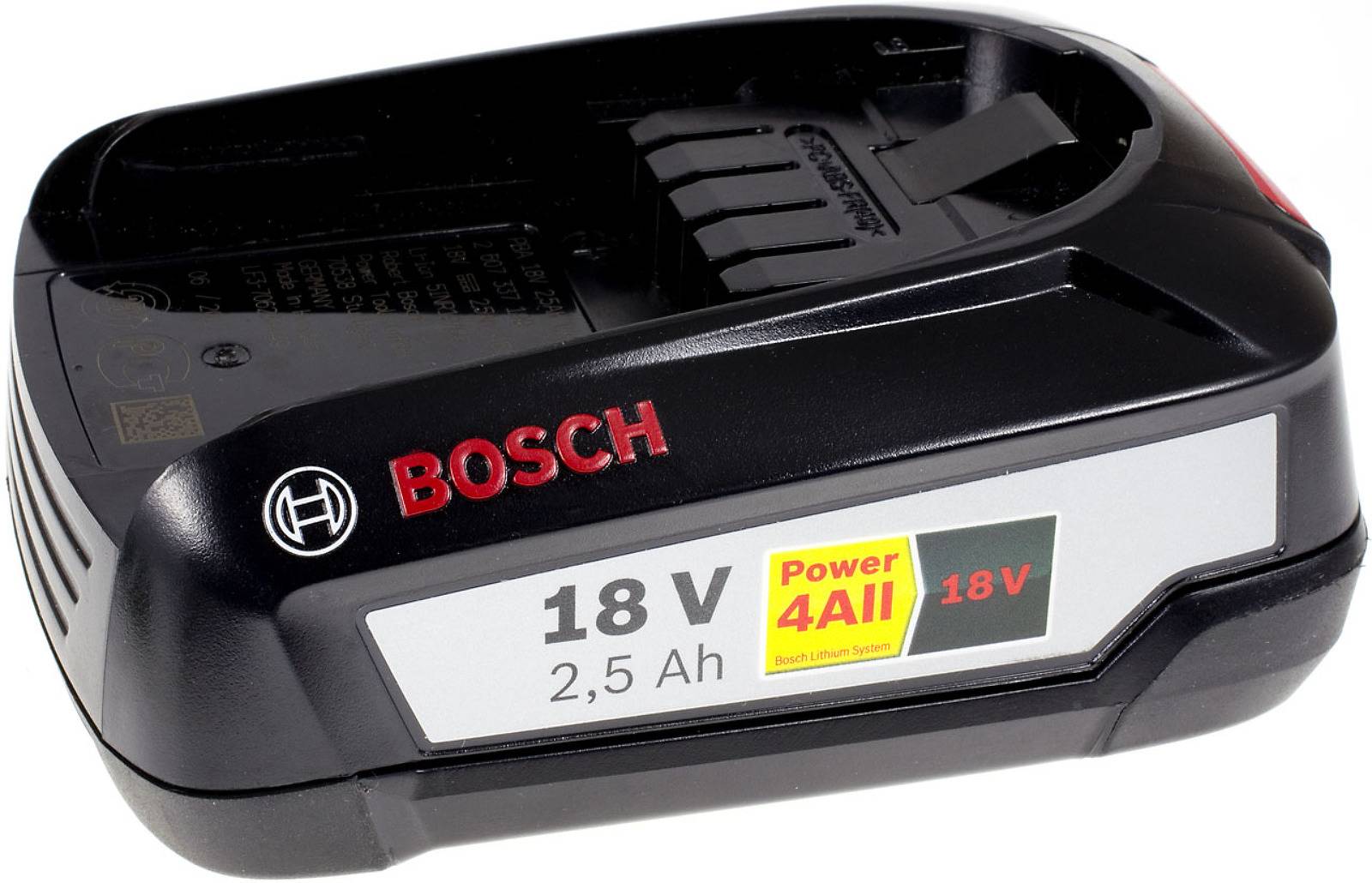Powerakku für Bosch Akku-Schlagbohrschrauber PSB 18 LI-2 Original 2,5Ah (Nur für Ladegerät AL 1830), 18V, Li-Ion