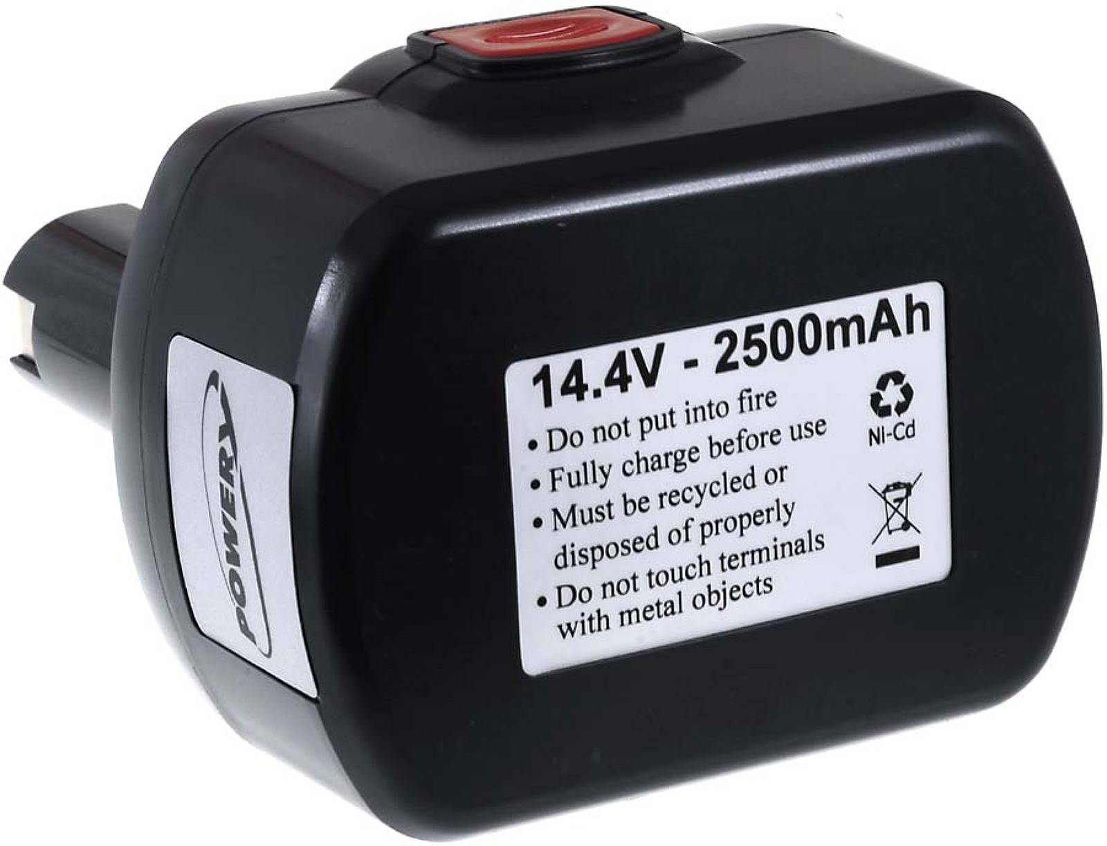 Powery Akku für Bosch Kombi GSB 14,4VE-2 NiMH O-Pack, 14,4V, NiMH