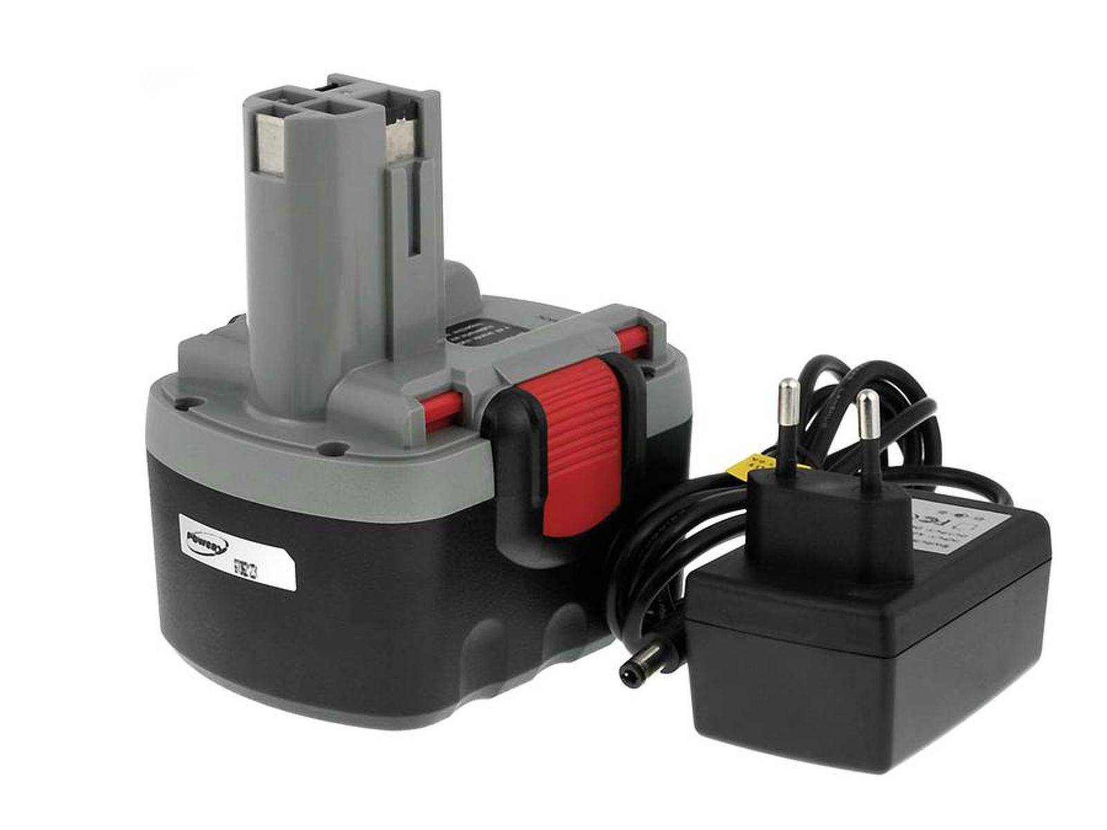 Powery Akku für Bosch Bohrschrauber PSR VE-2 O-Pack Li-Ion inkl. Ladegerät, 14,4V, Li-Ion