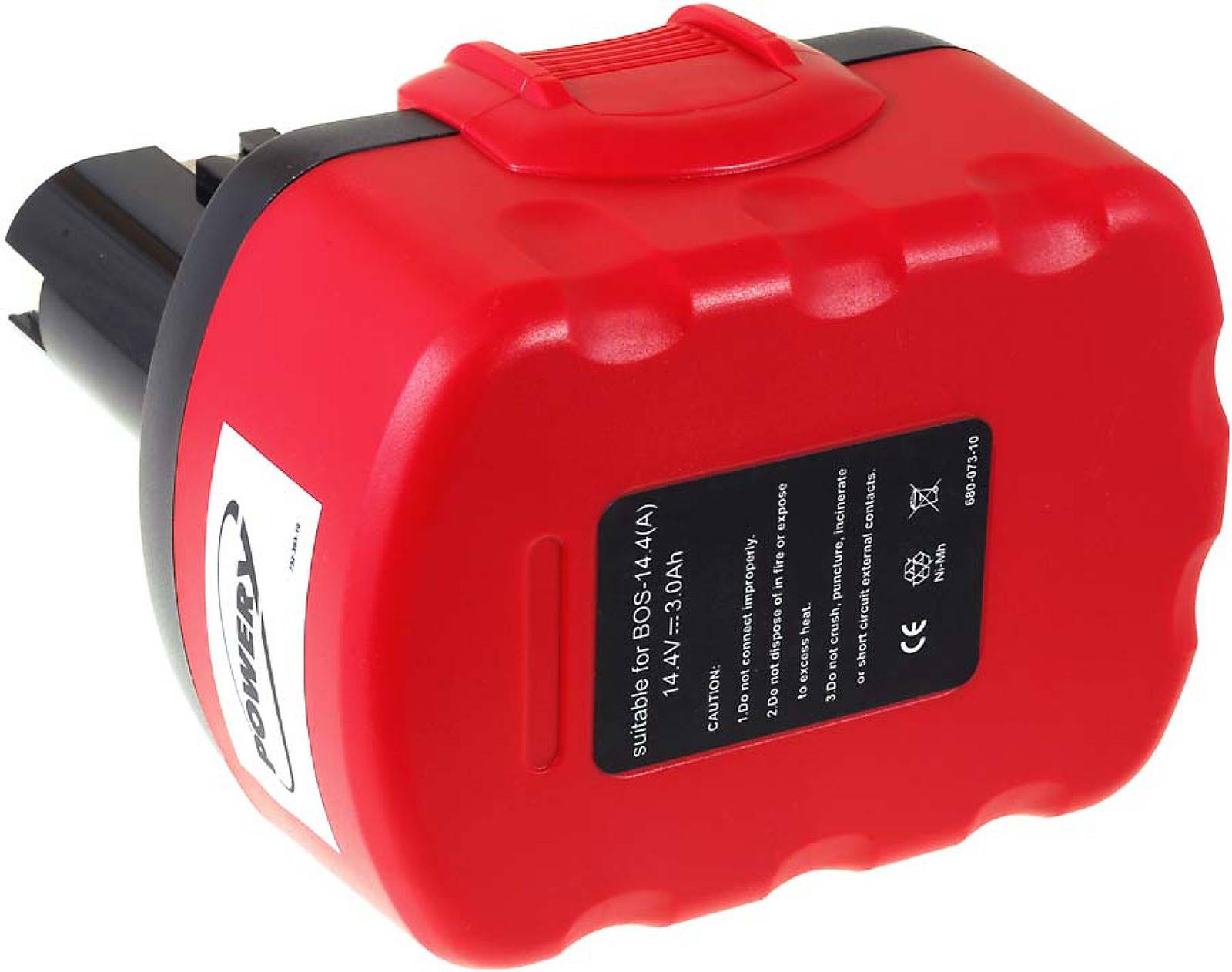 Powery Akku für Bosch Typ 2607335711 NiMH 3000mAh O-Pack, 14,4V, NiMH