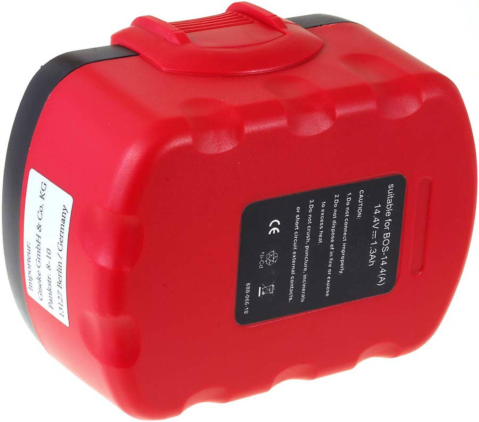 Powery Akku für Bosch Bohrschrauber GSR 14,4VE2 NiMH O-Pack 1500mAh, 14,4V, NiMH