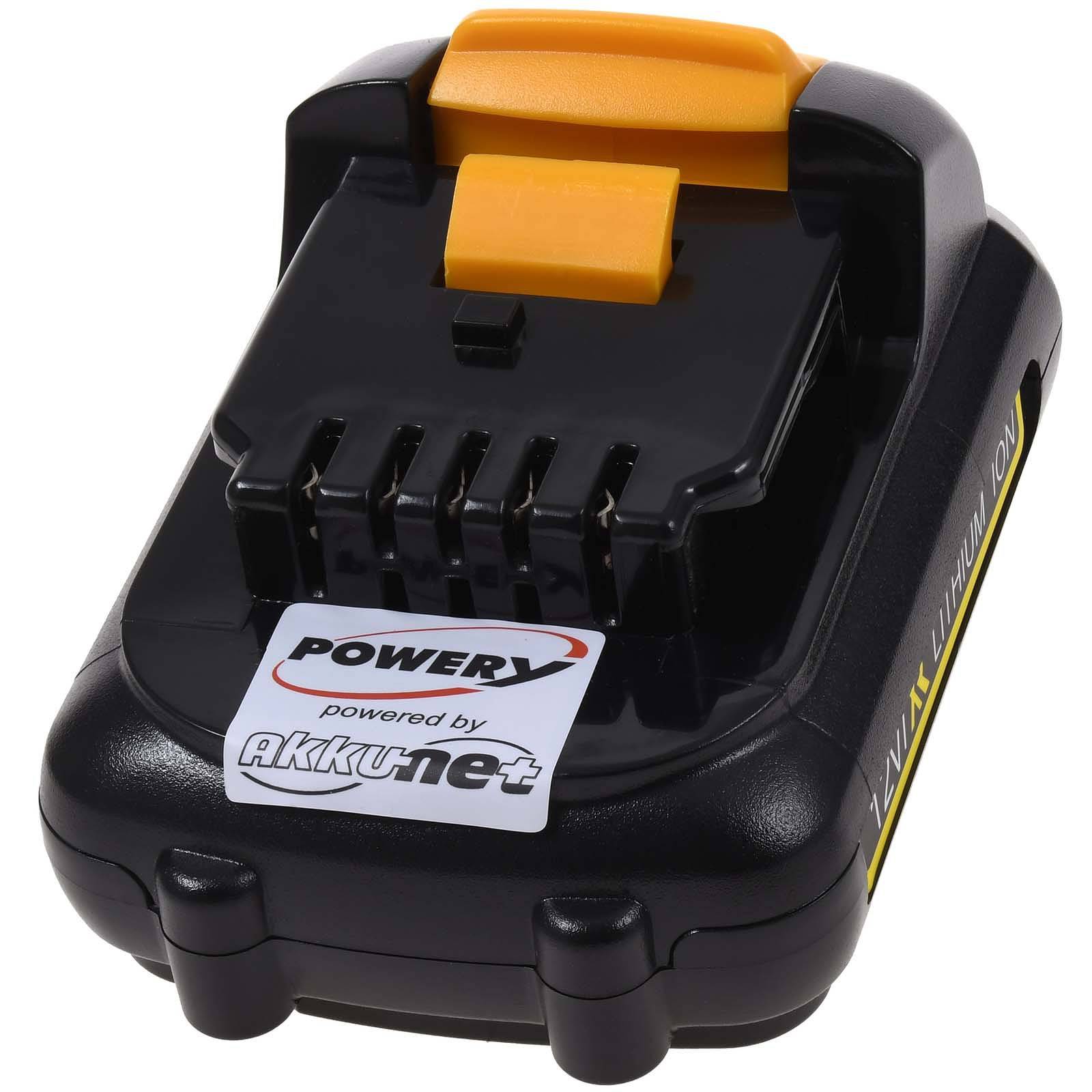 Powery Akku für Dewalt Typ DCB120, 12V, Li-Ion