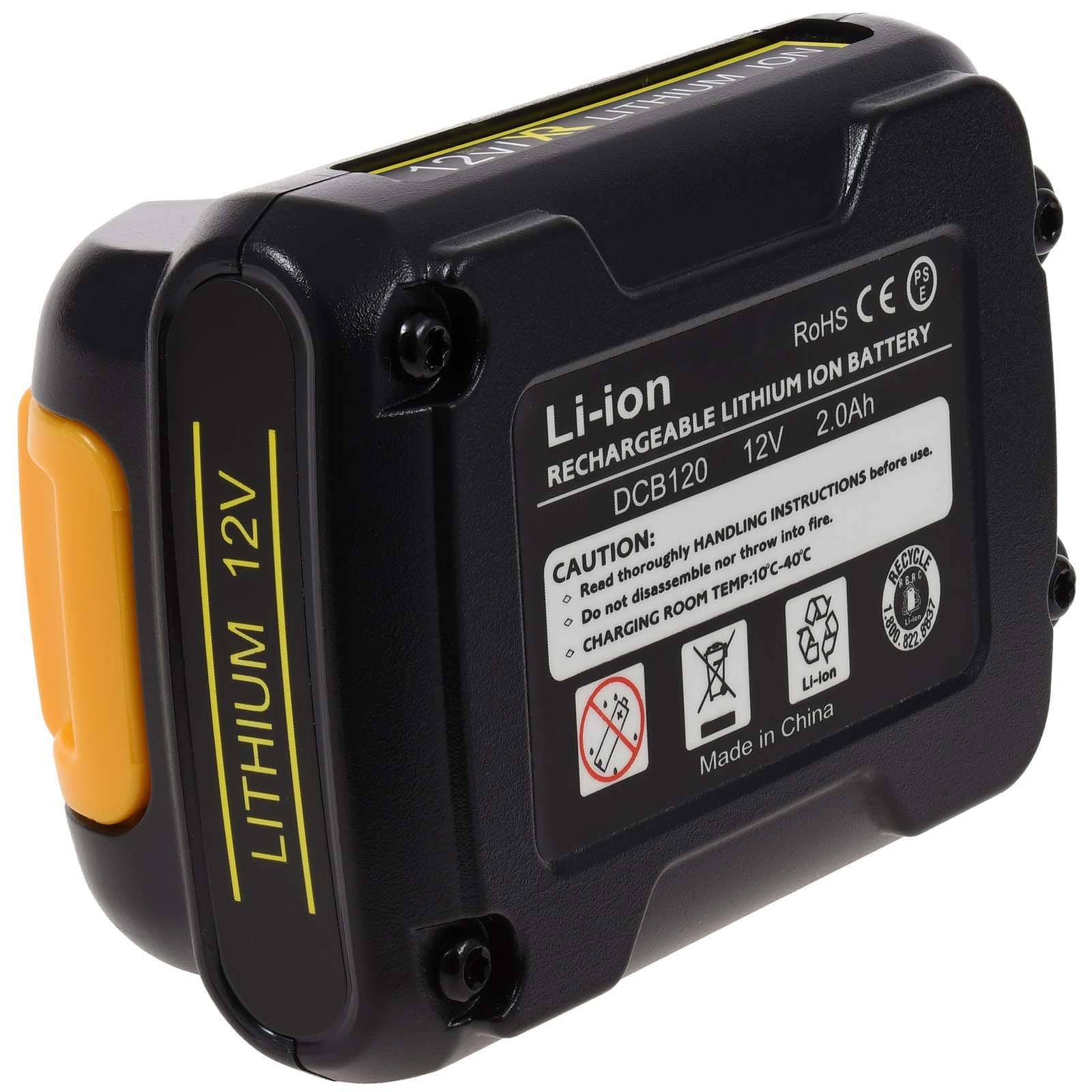 Powery Akku für Dewalt Typ DCB120, 12V, Li-Ion