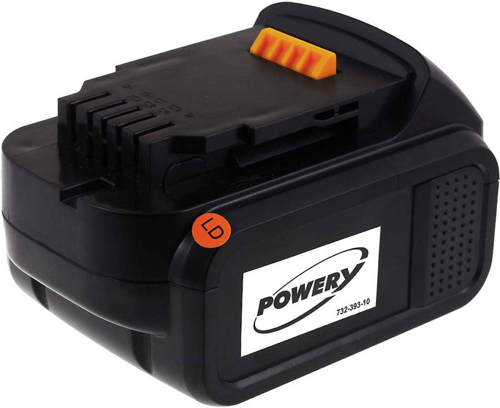 Powery Akku für Dewalt Typ DCB140, 14,4V, Li-Ion