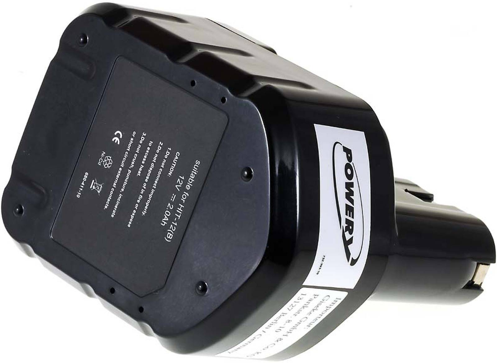 Powery Akku für Hitachi Typ EB1220 2000mAh NiMH, 12V, NiMH