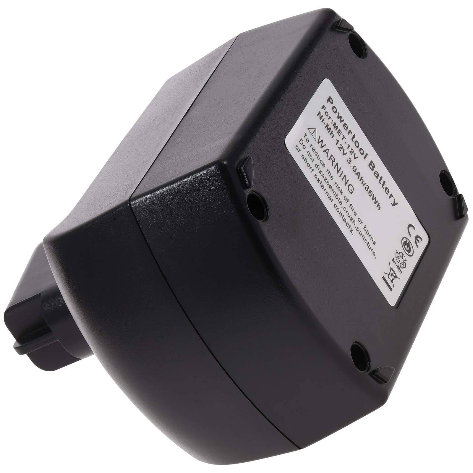 Powery Akku für Metabo Bohrschrauber BSZ 12 Impuls, 12V, NiMH