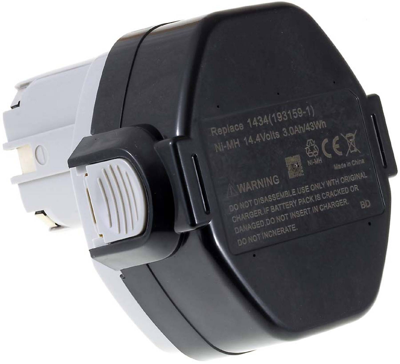 Powery Akku für Makita Typ 1435 3000mAh JapanZellen, 14,4V, NiMH