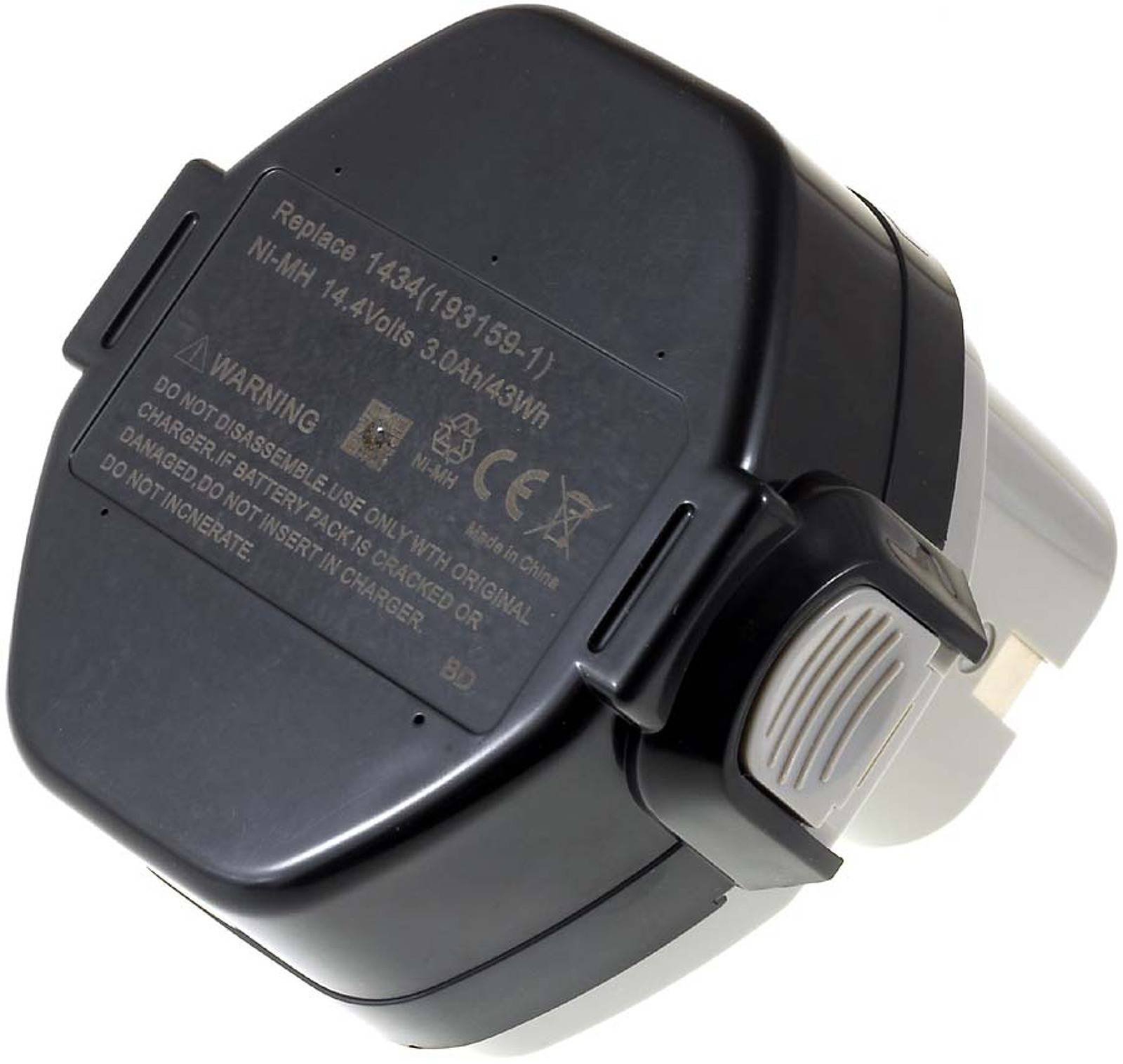 Powery Akku für Makita Typ 1435 3000mAh JapanZellen, 14,4V, NiMH