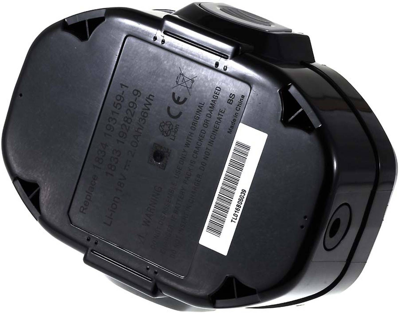 Powery Akku für Makita Elektronik-Pendelhub-Stichsäge 4334DWD Li-Ion inkl. Ladegerät, 18V, Li-Ion