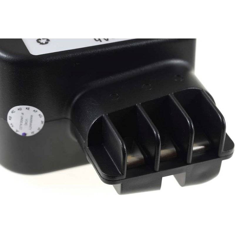 Powery Akku für metabo Bohrhammer Bh EA 14S-R+L (Flach-Kontakte), 12V, NiMH