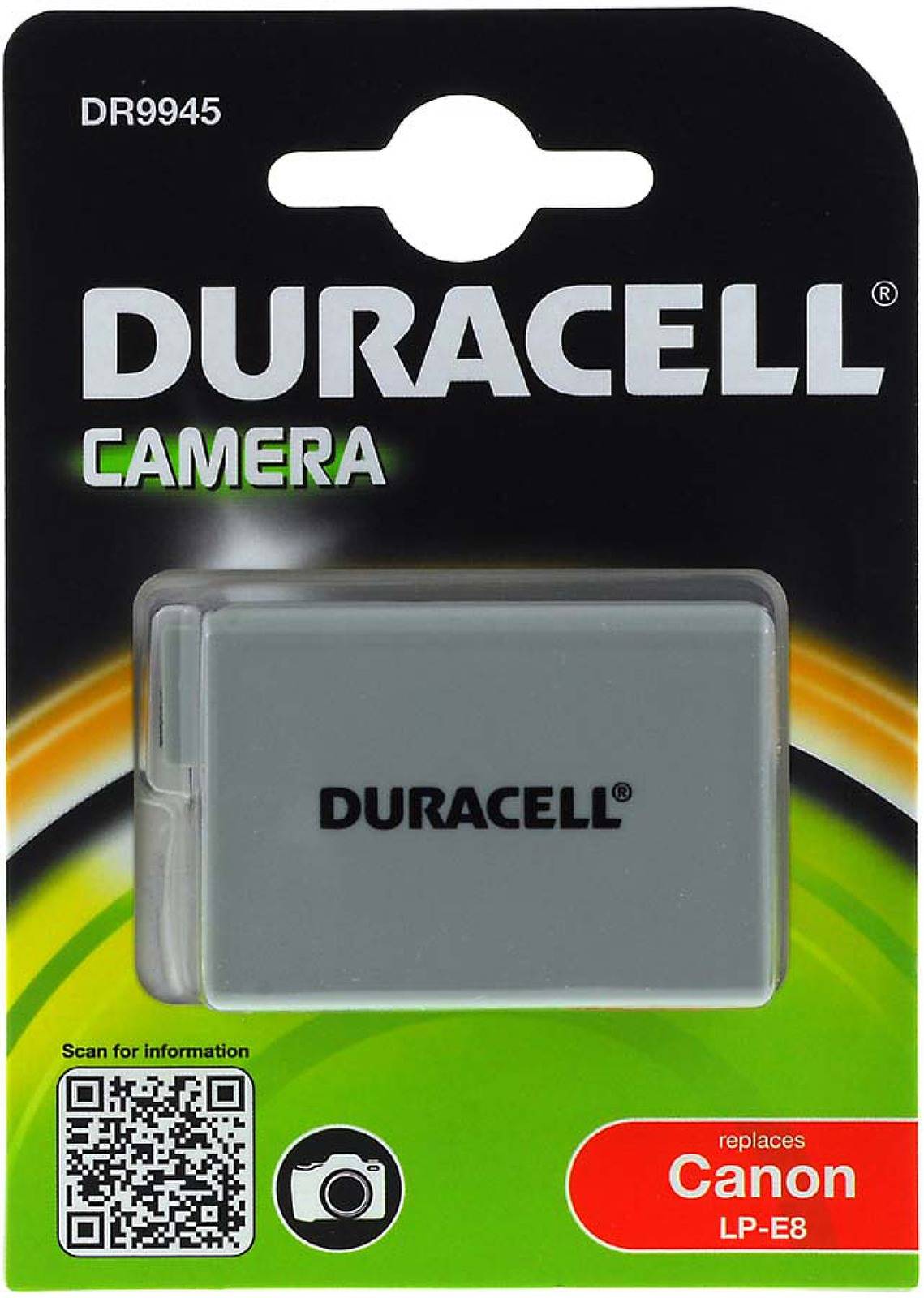Duracell Akku für Canon Typ LP-E8, 7,4V, Li-Ion