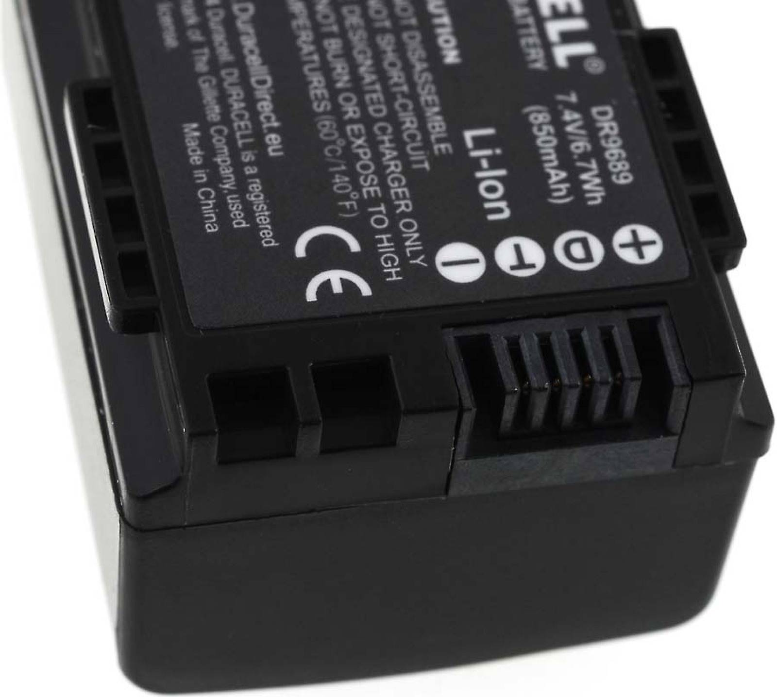 Duracell Akku für Canon Vixia HF10 (BP-808), 7,4V, Li-Ion